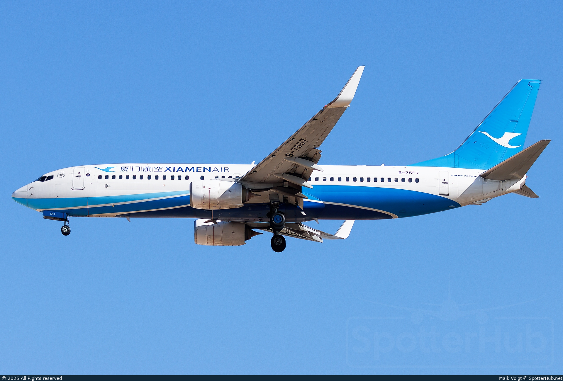 Photo of B-7557 - Boeing 737-85C operated by Xiamen Airlines