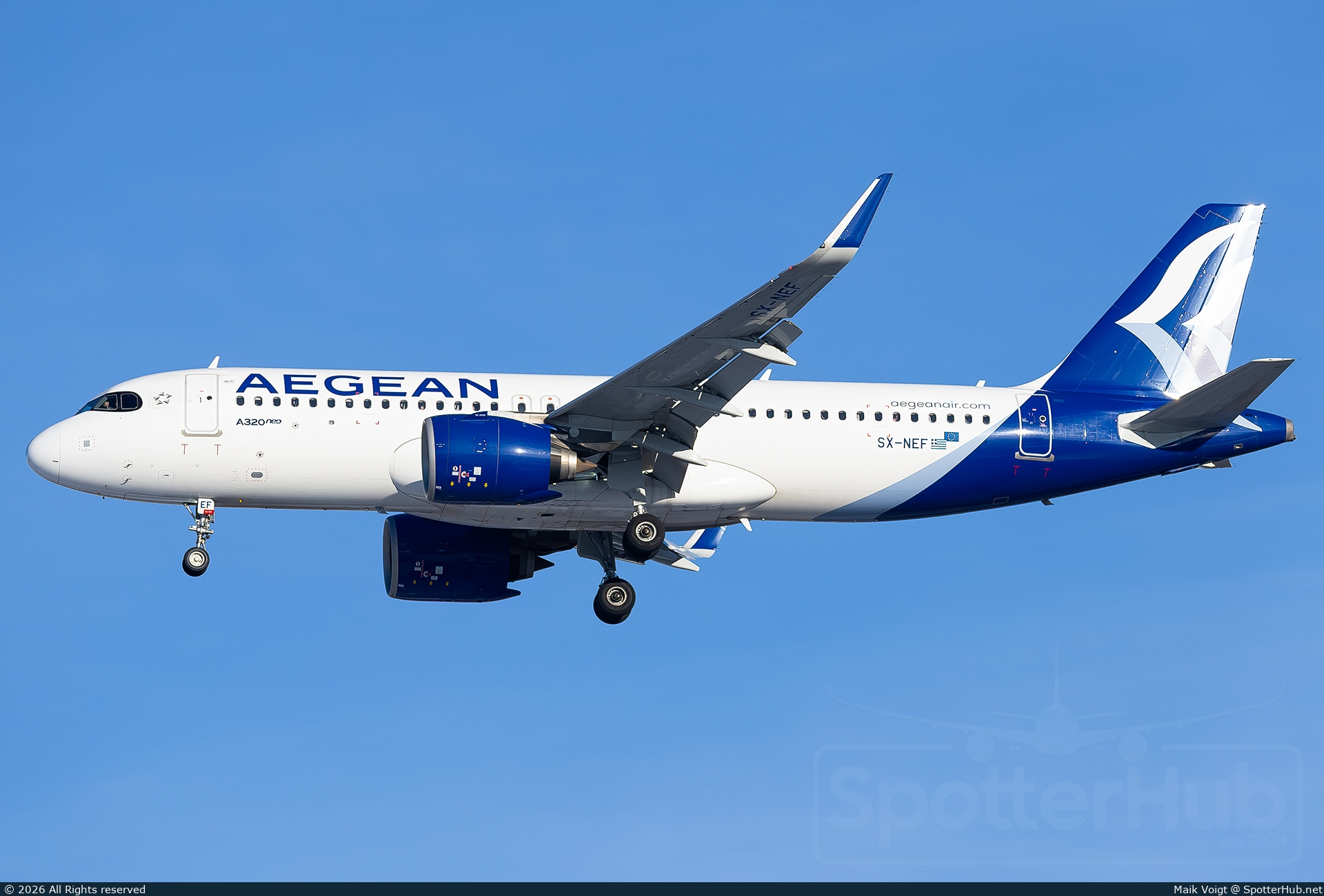 Photo of SX-NEF - Airbus A320-271N operated by Aegean Airlines