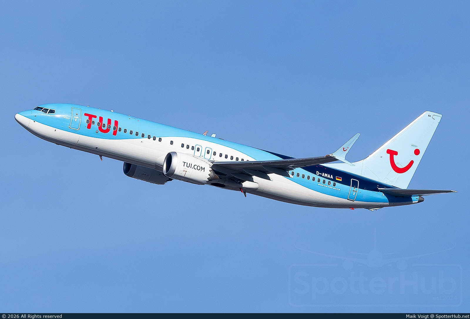 Photo of D-AMAA - Boeing 737 MAX 8 operated by TUIfly