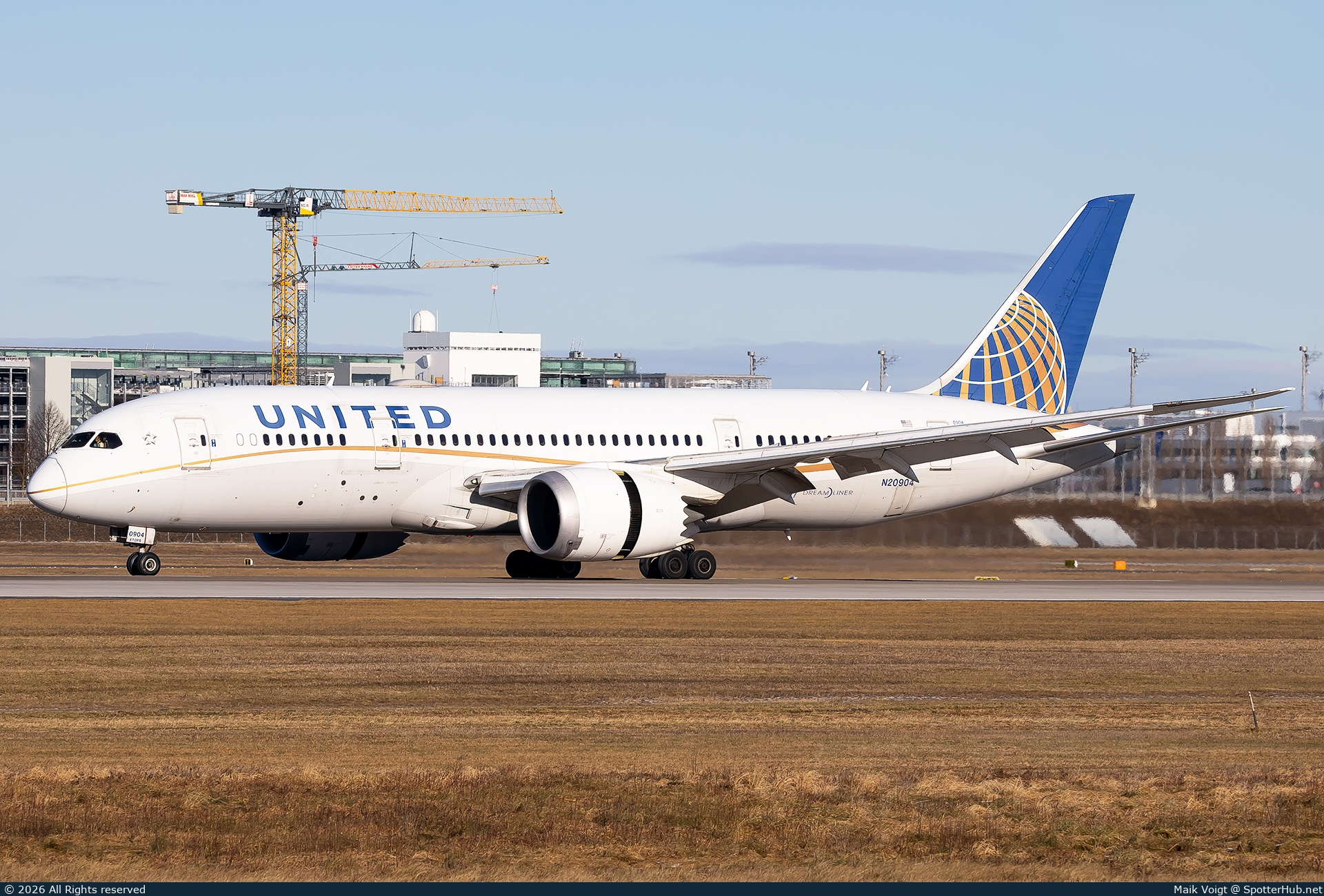 Photo of N20904 - Boeing 787-8 Dreamliner operated by United Airlines