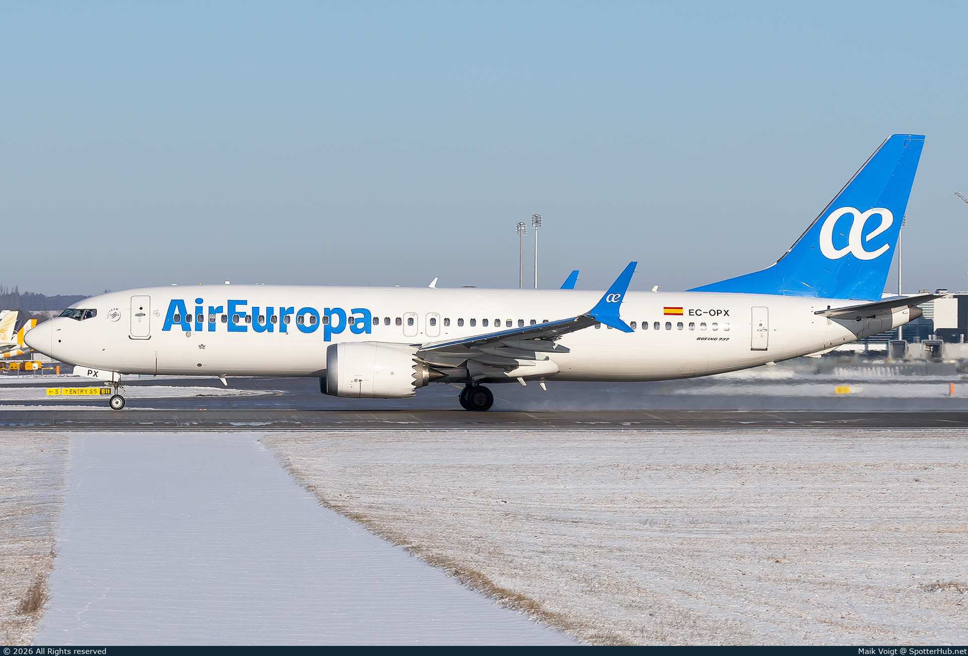 Photo of EC-OPX - Boeing 737 MAX 8 operated by Air Europa