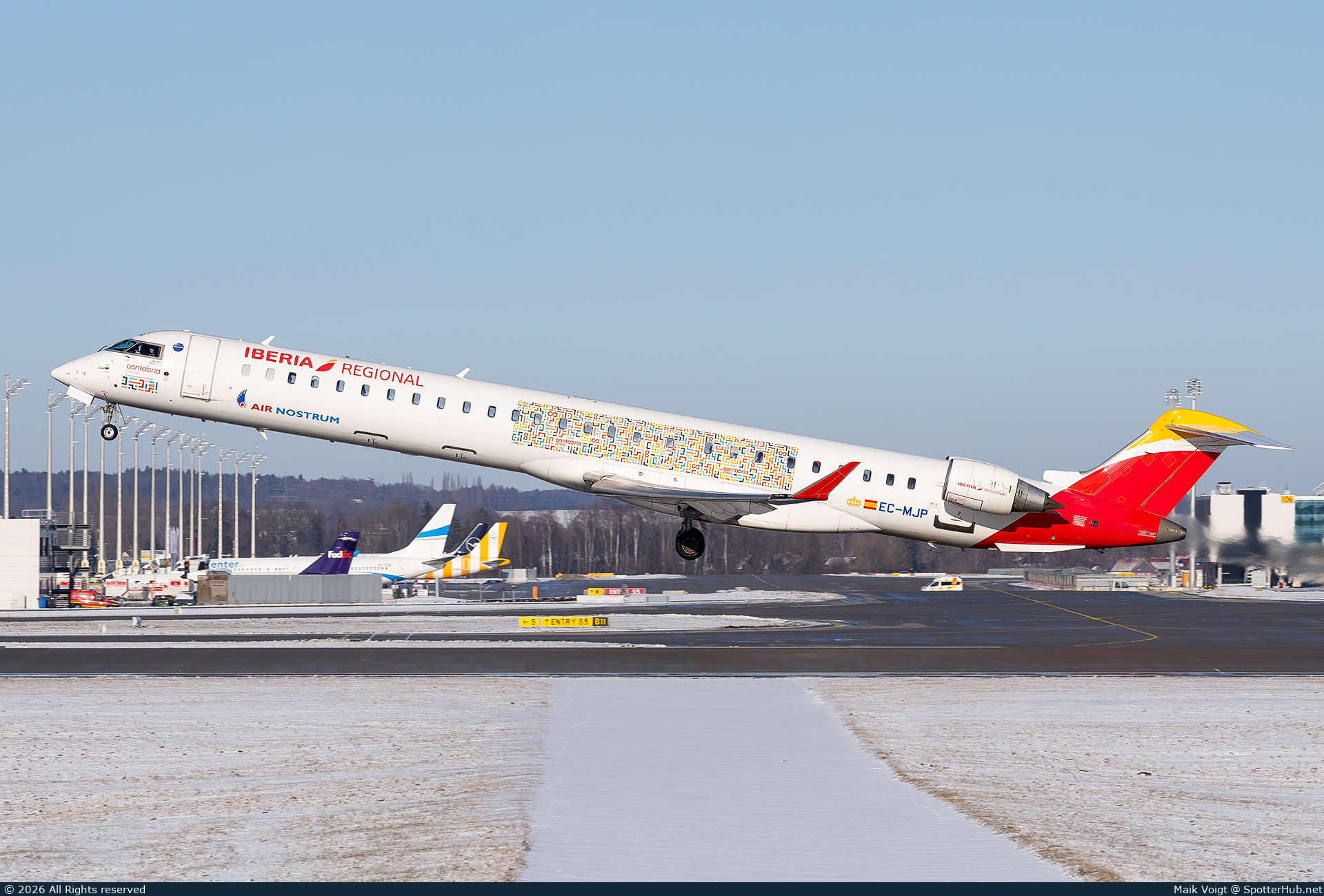 Photo of EC-MJP - Bombardier CRJ-1000 operated by Iberia Regional (opb Air Nostrum)