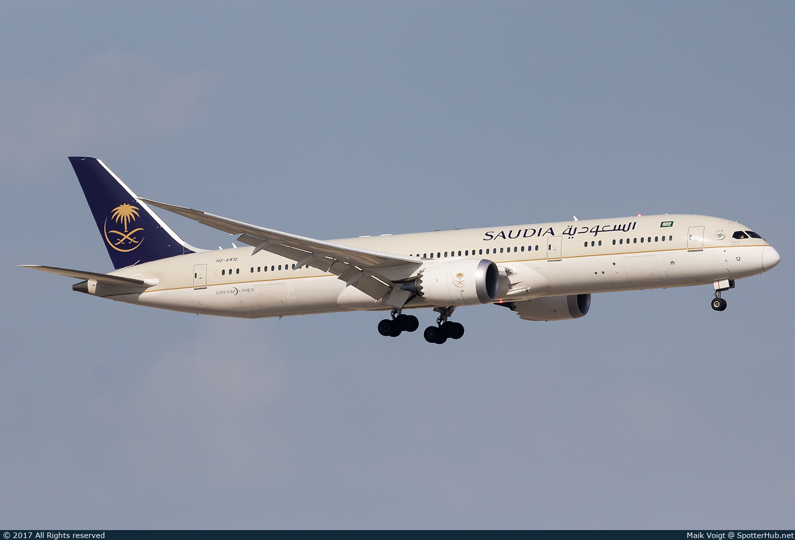 Photo of HZ-AR12 - Boeing 787-9 Dreamliner operated by Saudia