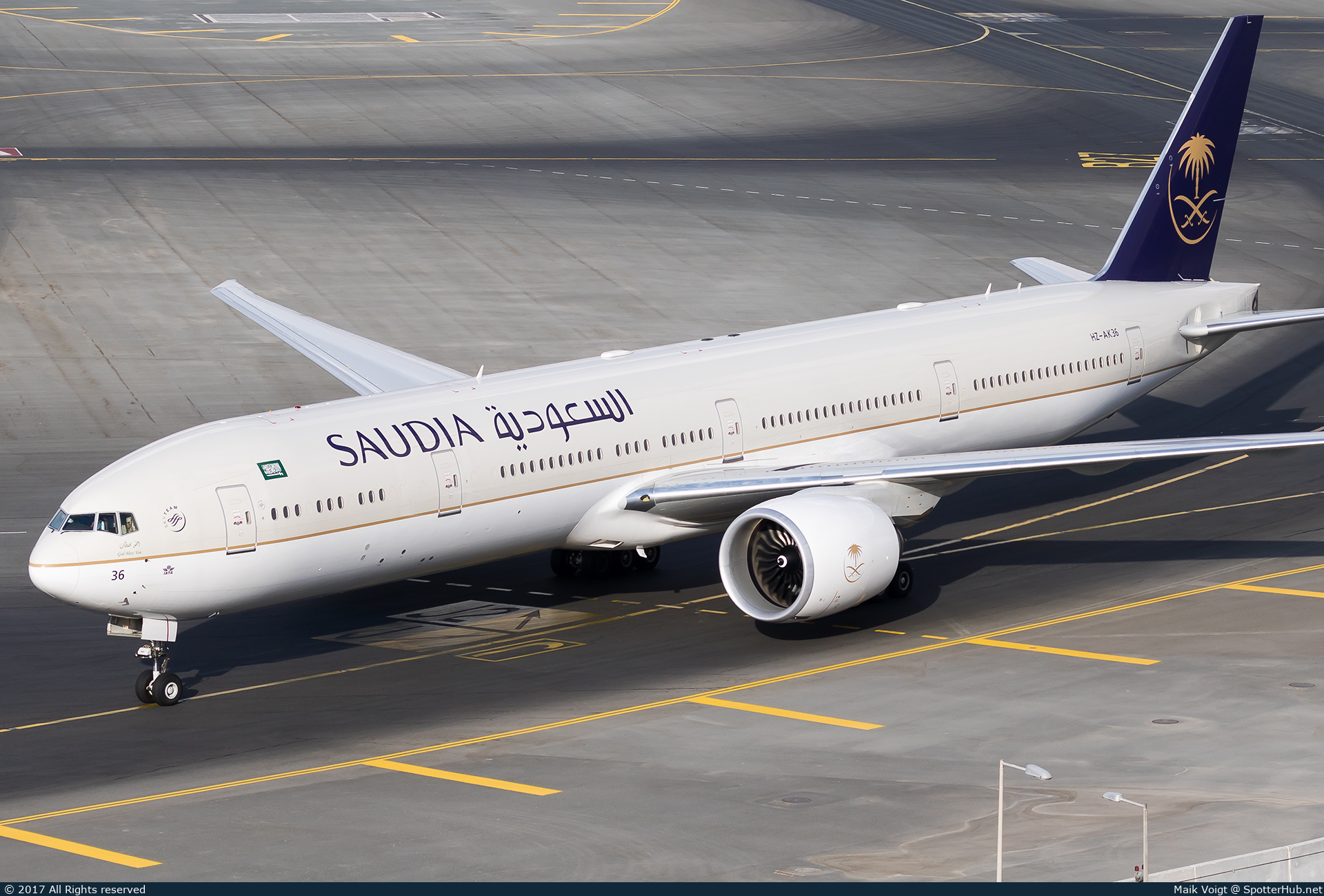 Photo of HZ-AK36 - Boeing 777-3FG(ER) operated by Saudia