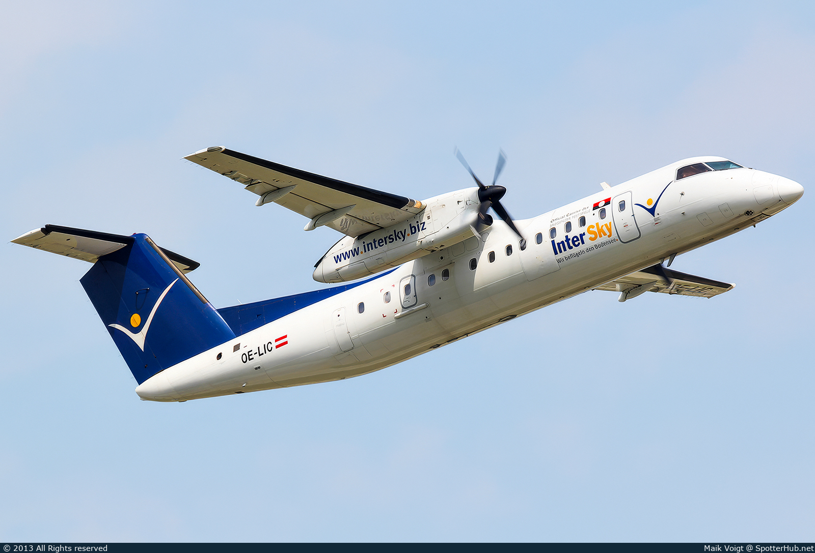 Photo of OE-LIC - Bombardier DHC-8-314 Dash 8 Q300 operated by InterSky