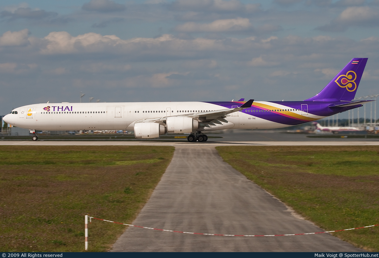 Photo of HS-TNC - Airbus A340-642 operated by Thai Airways International