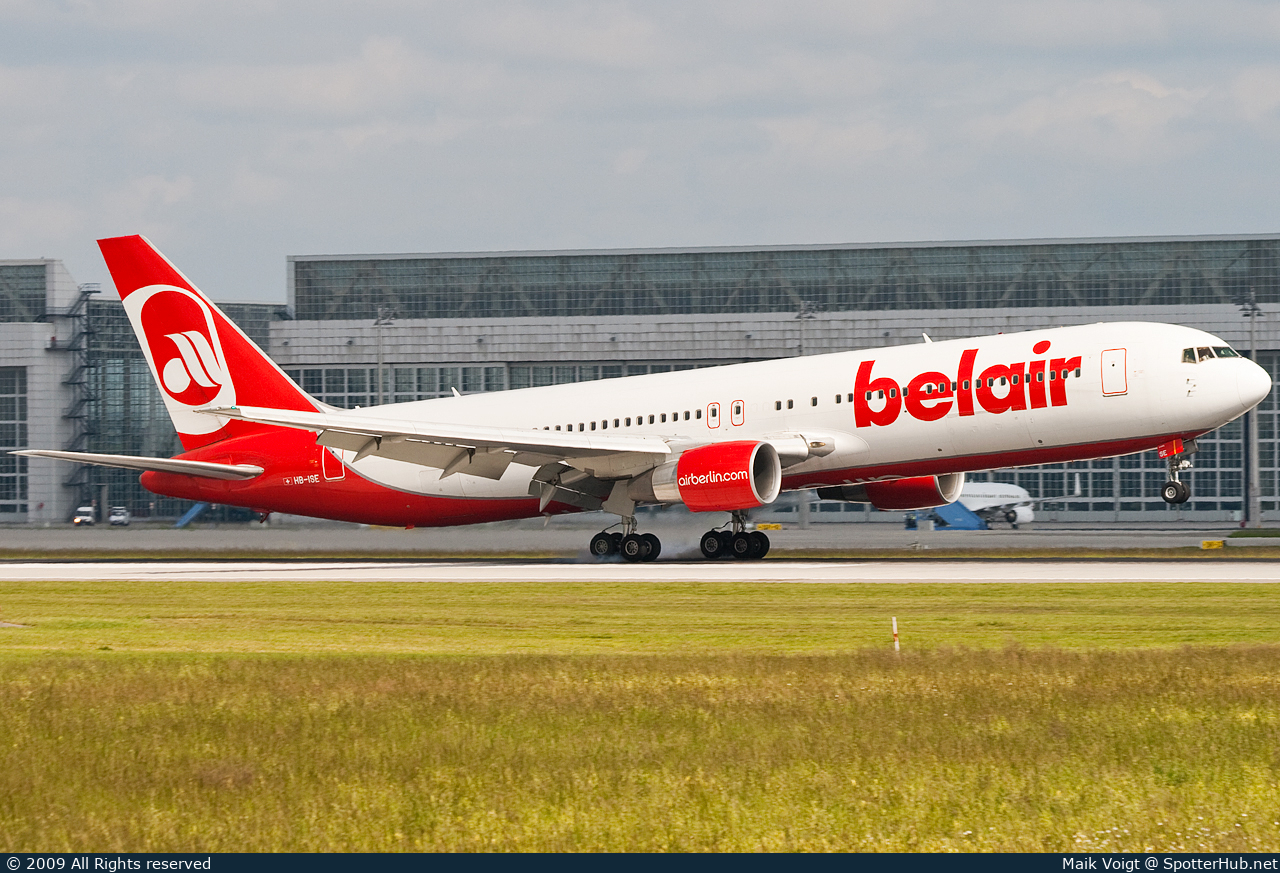 Photo of HB-ISE - Boeing 767-3Q8(ER) operated by Belair Airlines