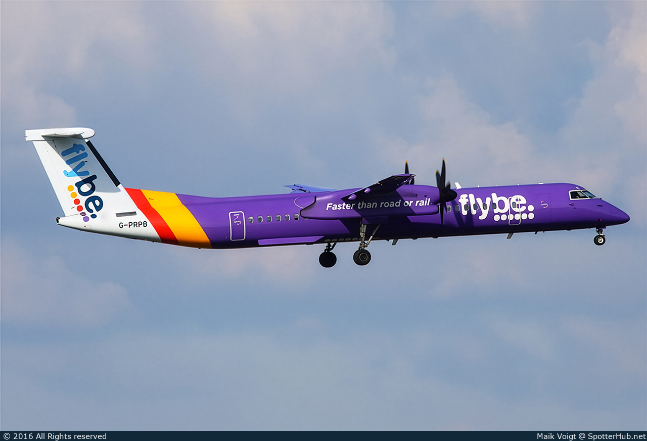 Photo of G-PRPB - Bombardier DHC-8-402 Dash 8 Q400 operated by flybe