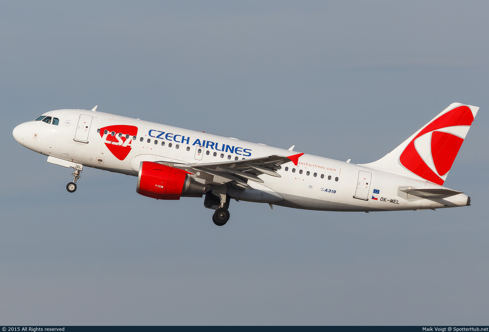 Photo of OK-MEL - Airbus A319-112 operated by CSA Czech Airlines
