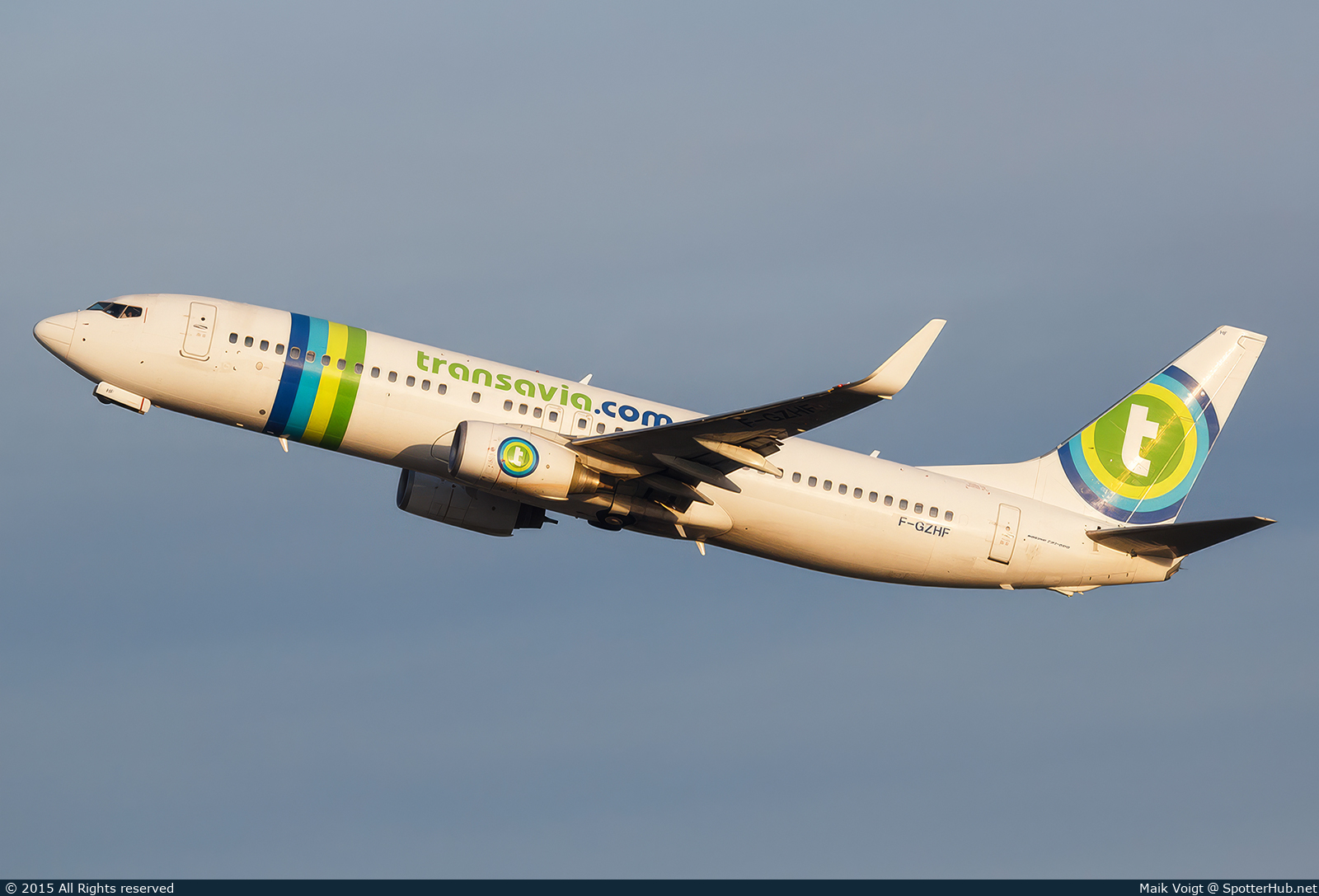 Photo of F-GZHF - Boeing 737-8HX operated by Transavia France