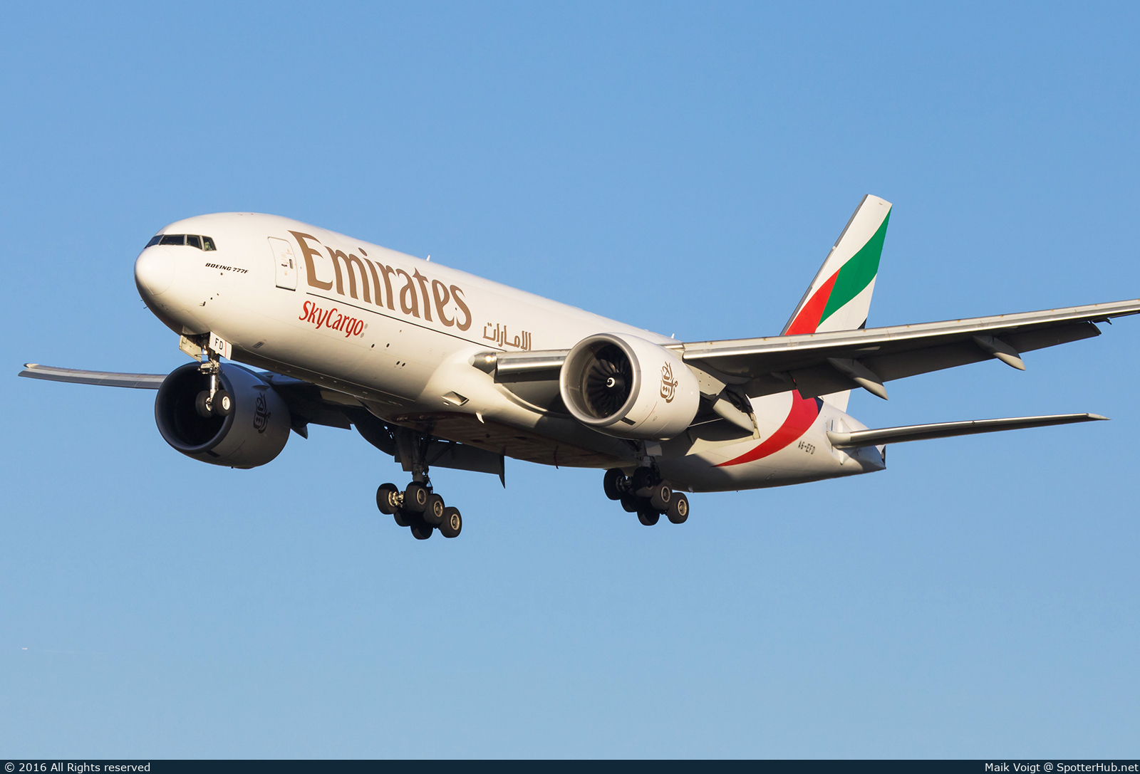 Photo of A6-EFD - Boeing 777-F1H operated by Emirates SkyCargo