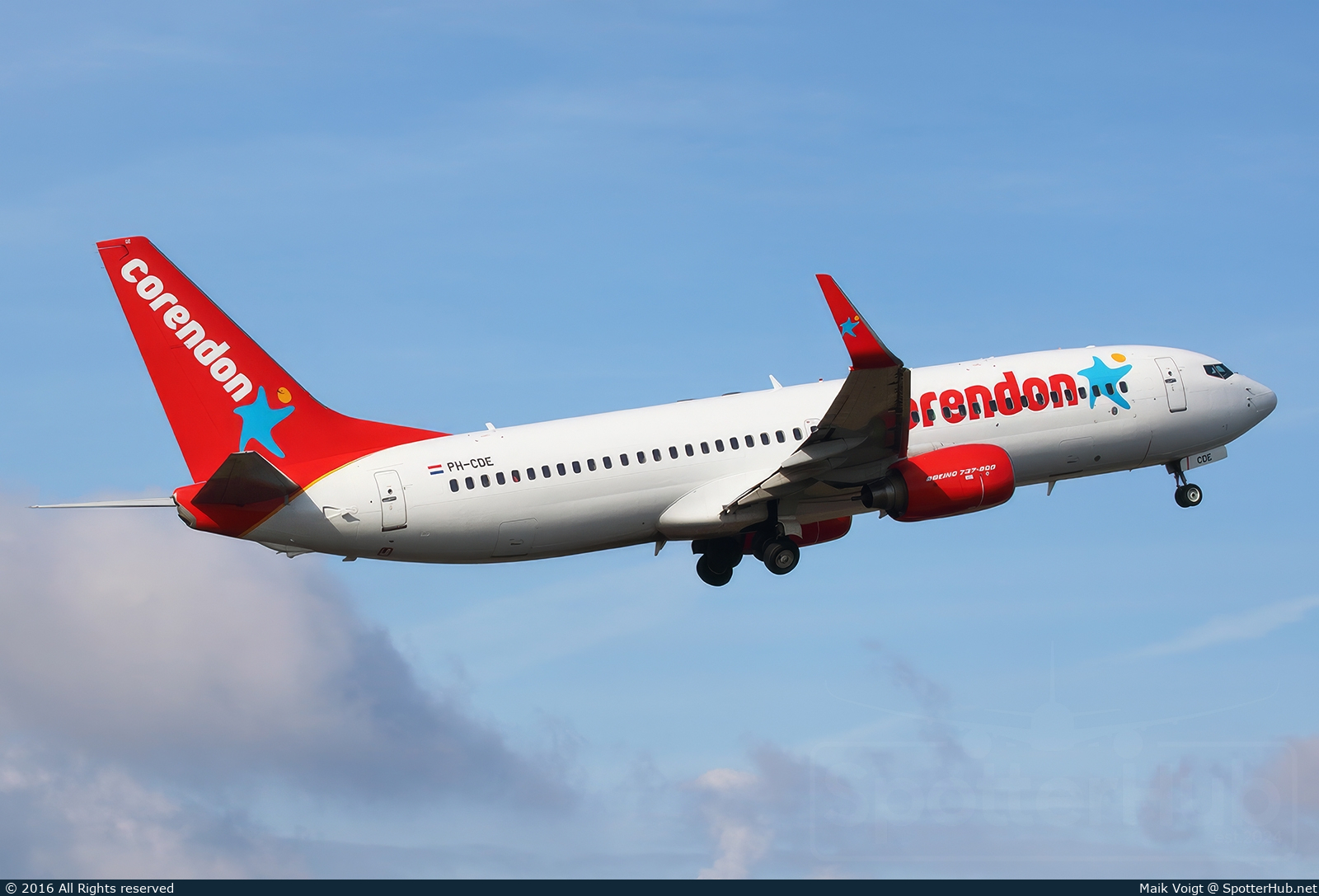 Photo of PH-CDE - Boeing 737-8GQ operated by Corendon Dutch Airlines