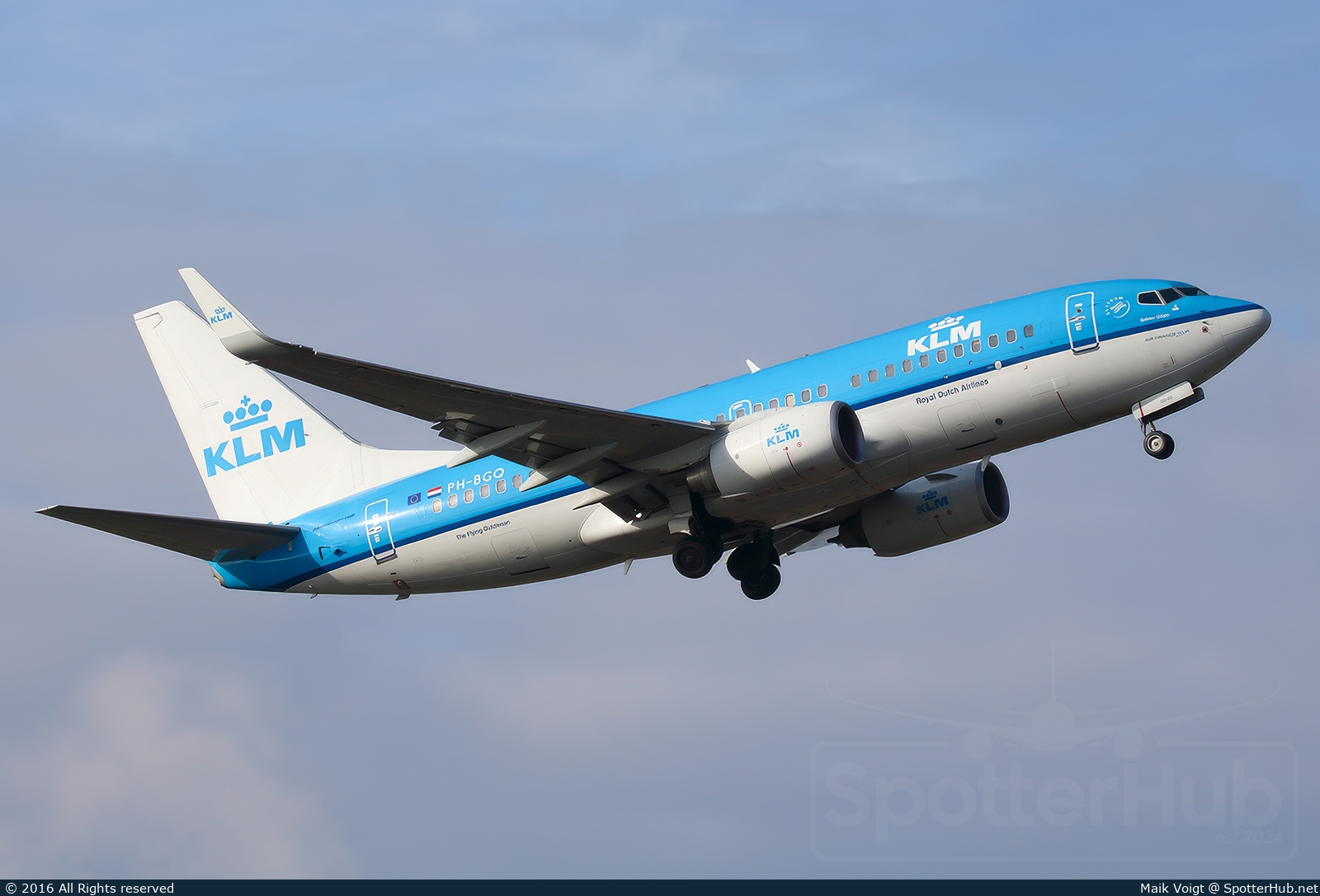 Photo of PH-BGQ - Boeing 737-7K2 operated by KLM Royal Dutch Airlines