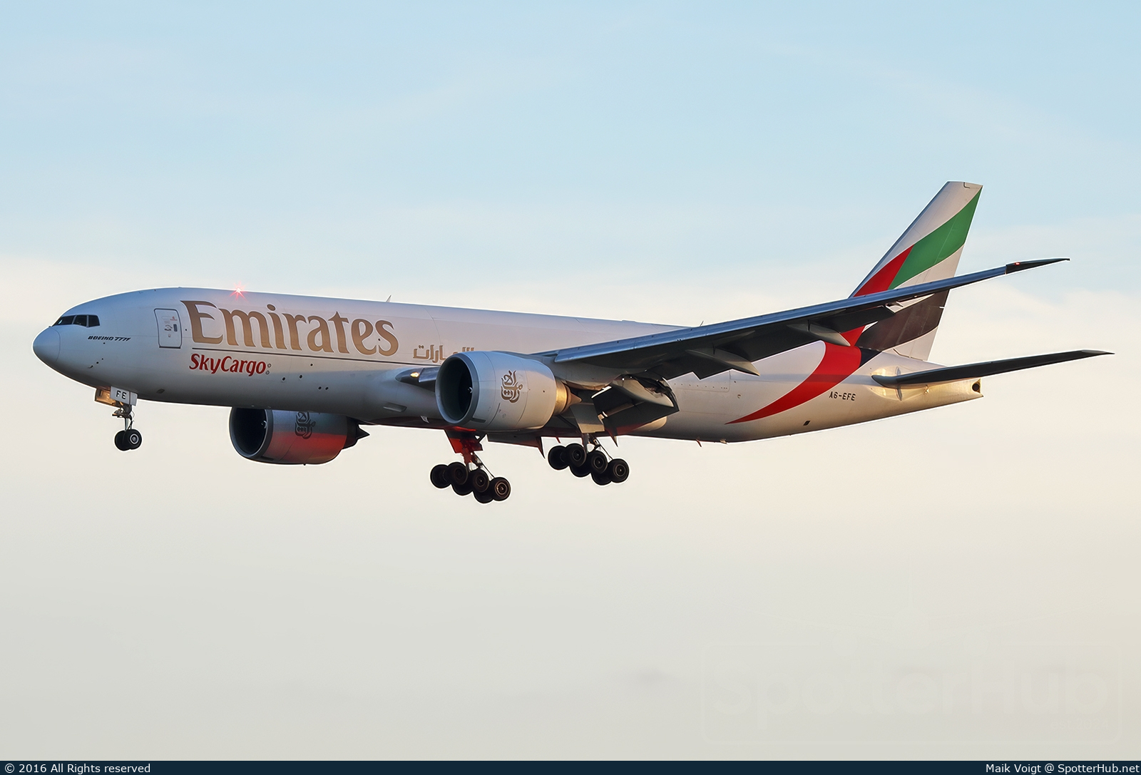 Photo of A6-EFE - Boeing 777-F1H operated by Emirates SkyCargo
