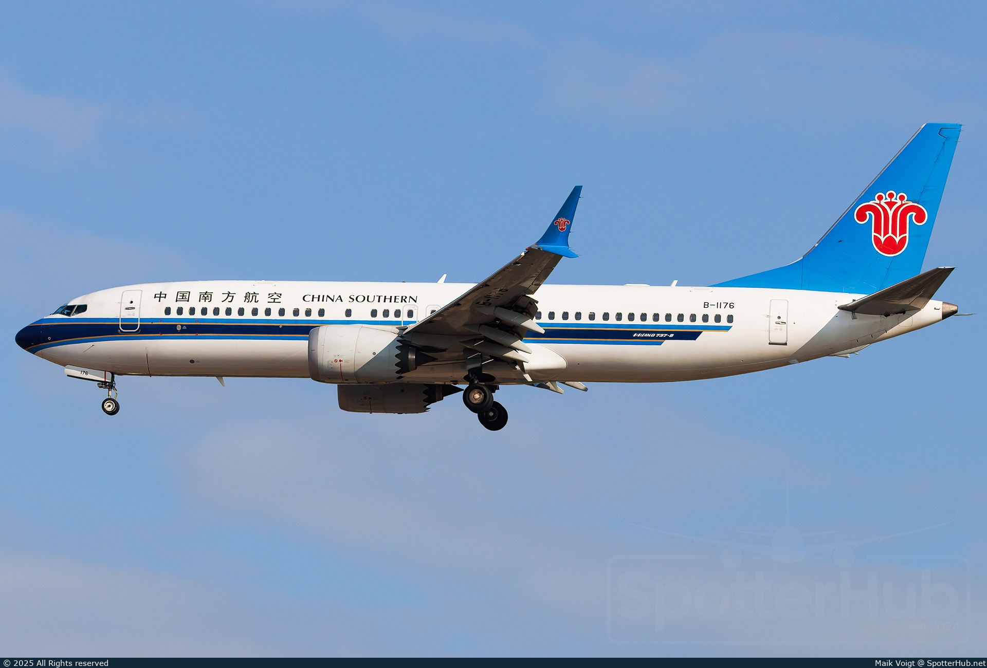 Photo of B-1176 - Boeing 737 MAX 8 operated by China Southern Airlines