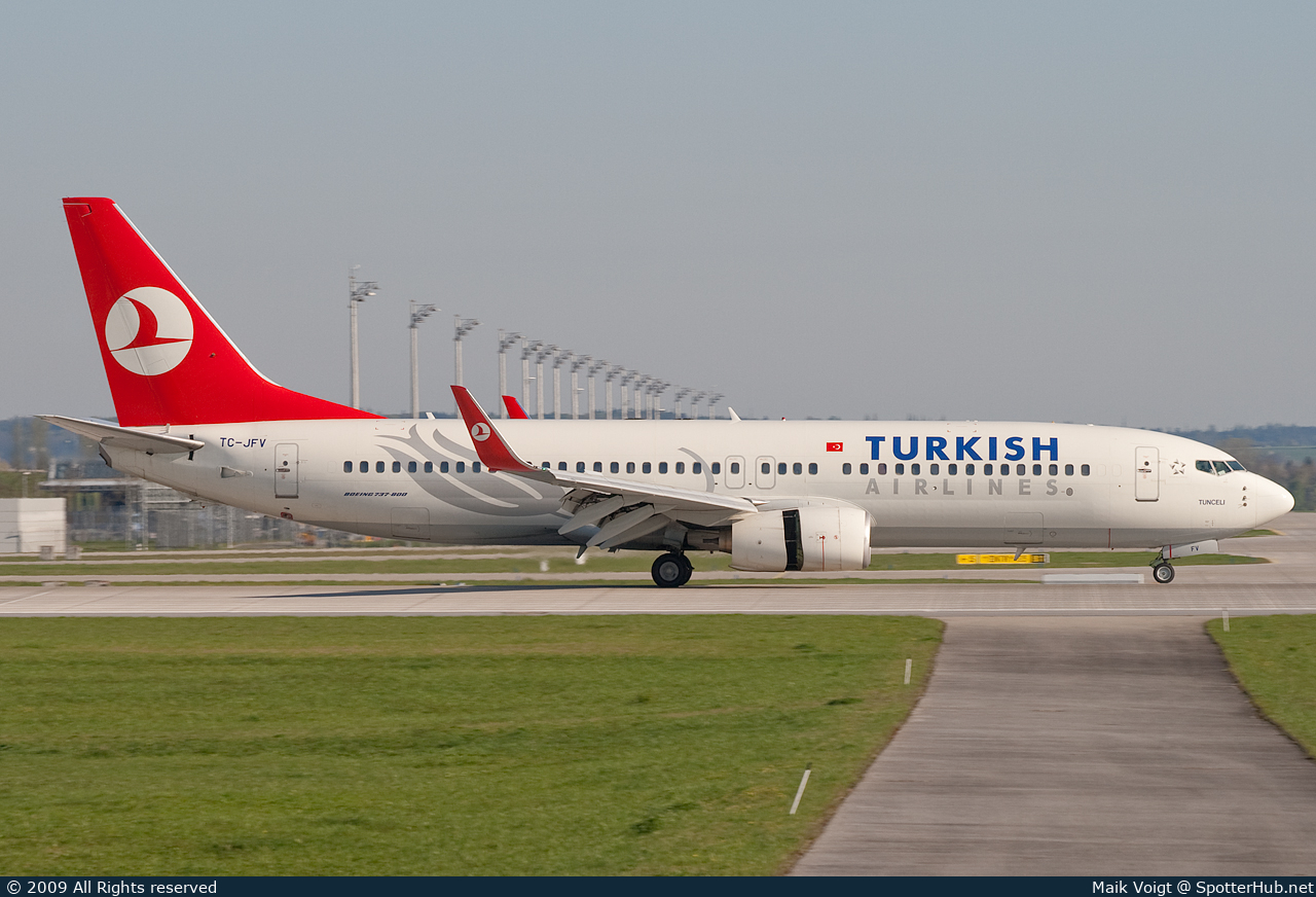 Photo of TC-JFV - Boeing 737-8F2 operated by Turkish Airlines