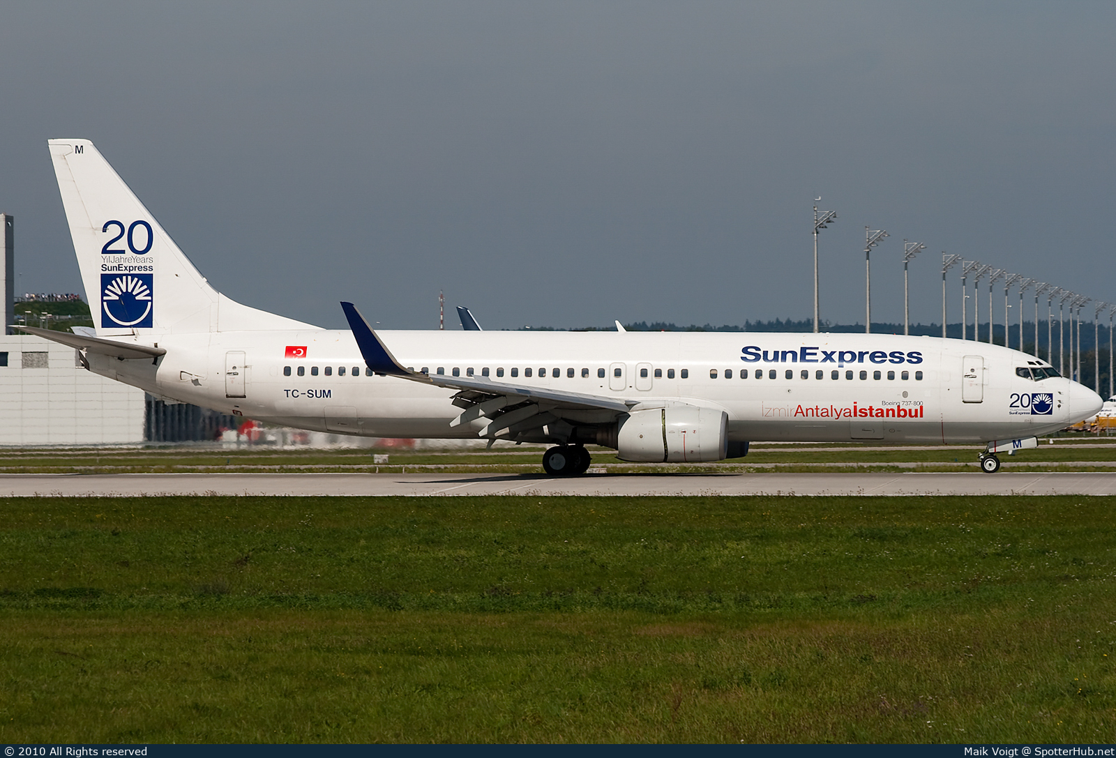 Photo of TC-SUM - Boeing 737-85F operated by SunExpress