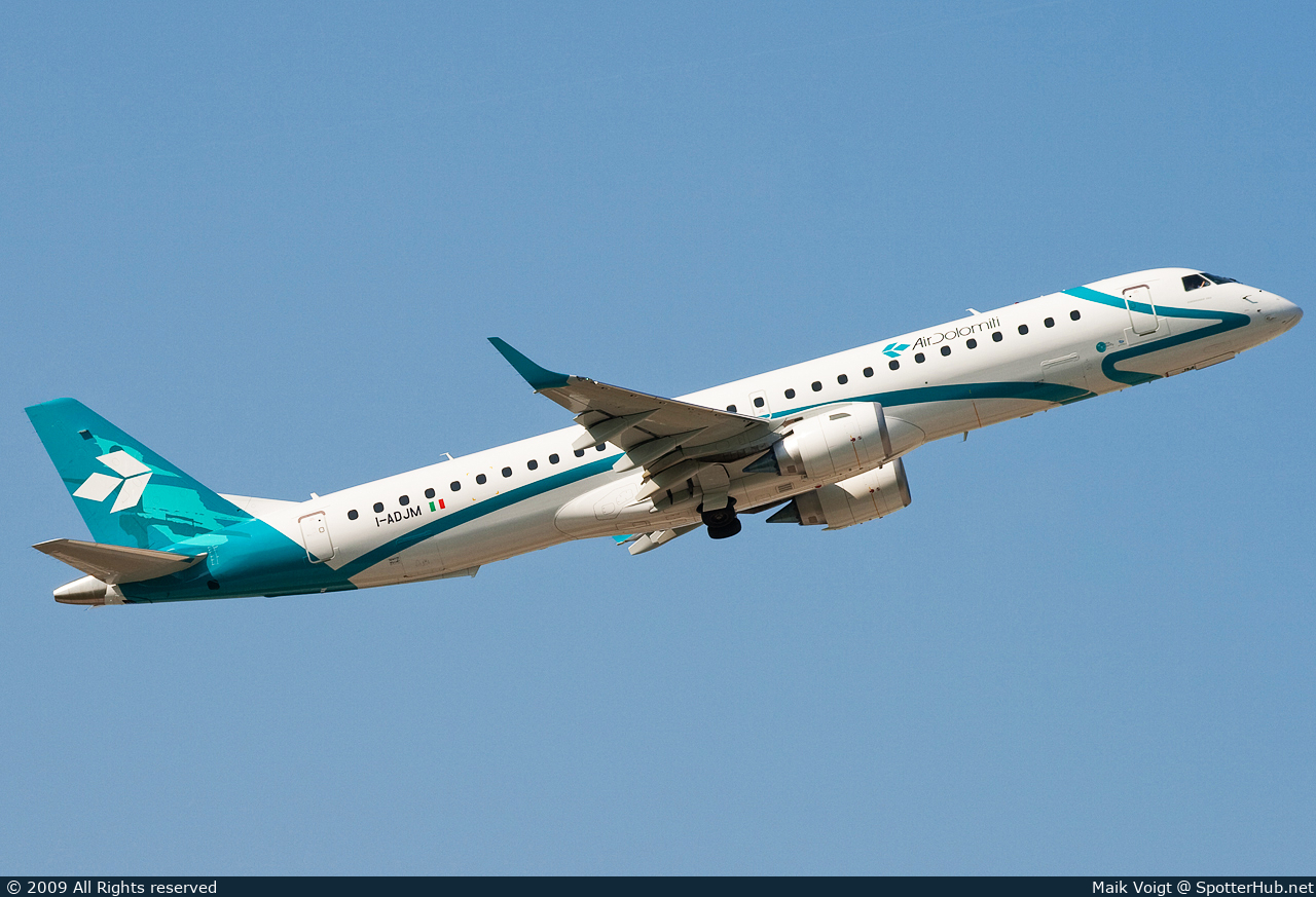 Photo of I-ADJM - Embraer ERJ-195LR operated by Air Dolomiti