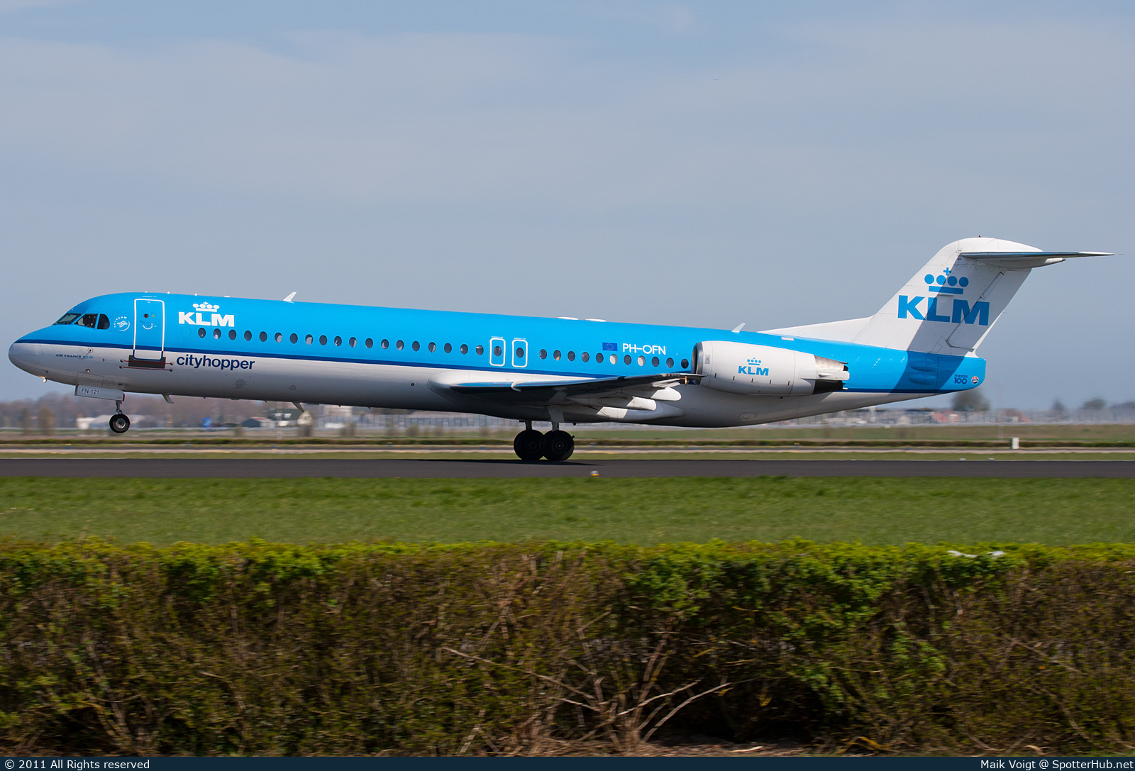 Photo of PH-OFN - Fokker 100 operated by KLM Cityhopper