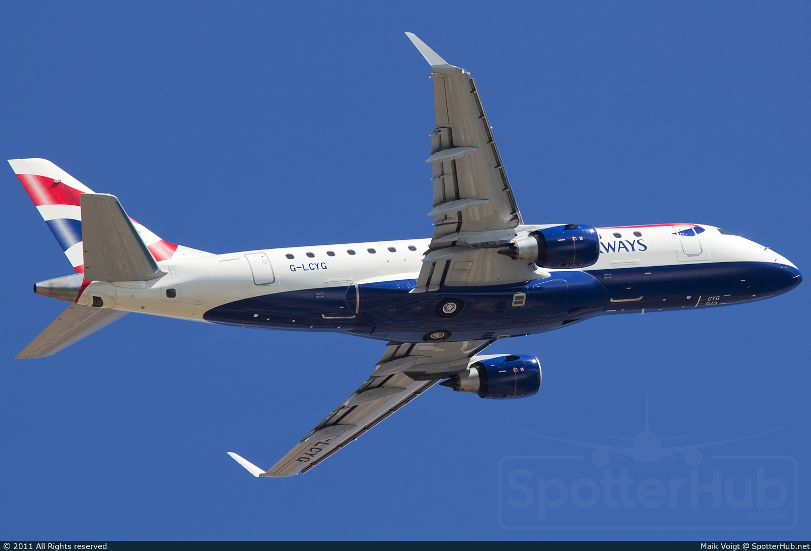 Photo of G-LCYG - Embraer ERJ-170STD operated by BA CityFlyer