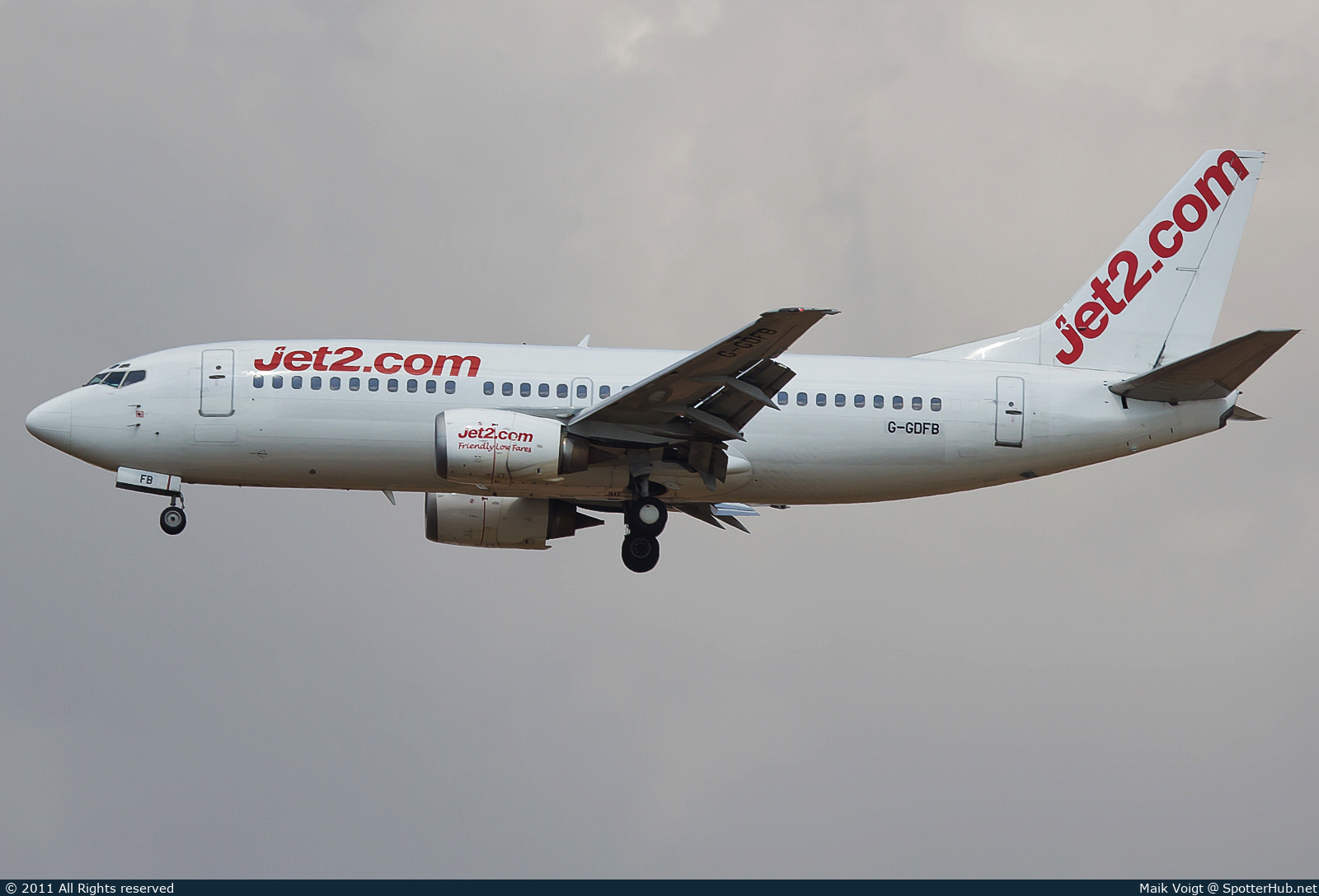 Photo of G-GDFB - Boeing 737-33A operated by Jet2