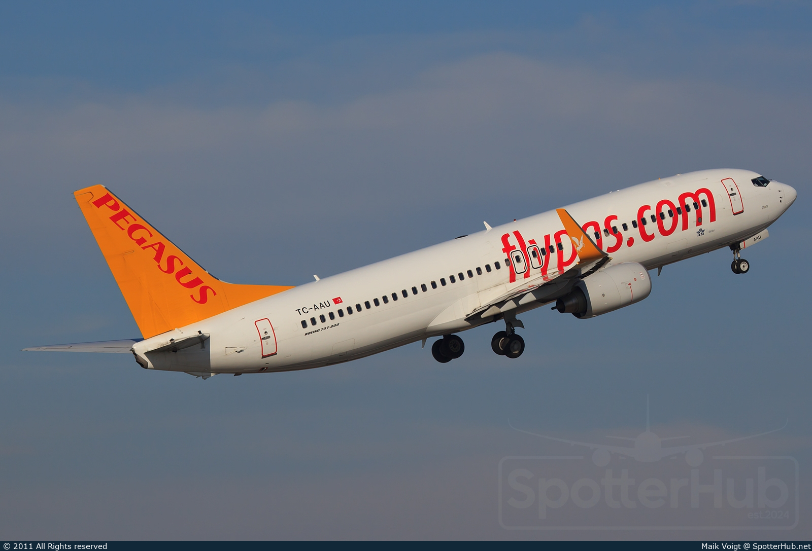 Photo of TC-AAU - Boeing 737-82R operated by Pegasus Airlines