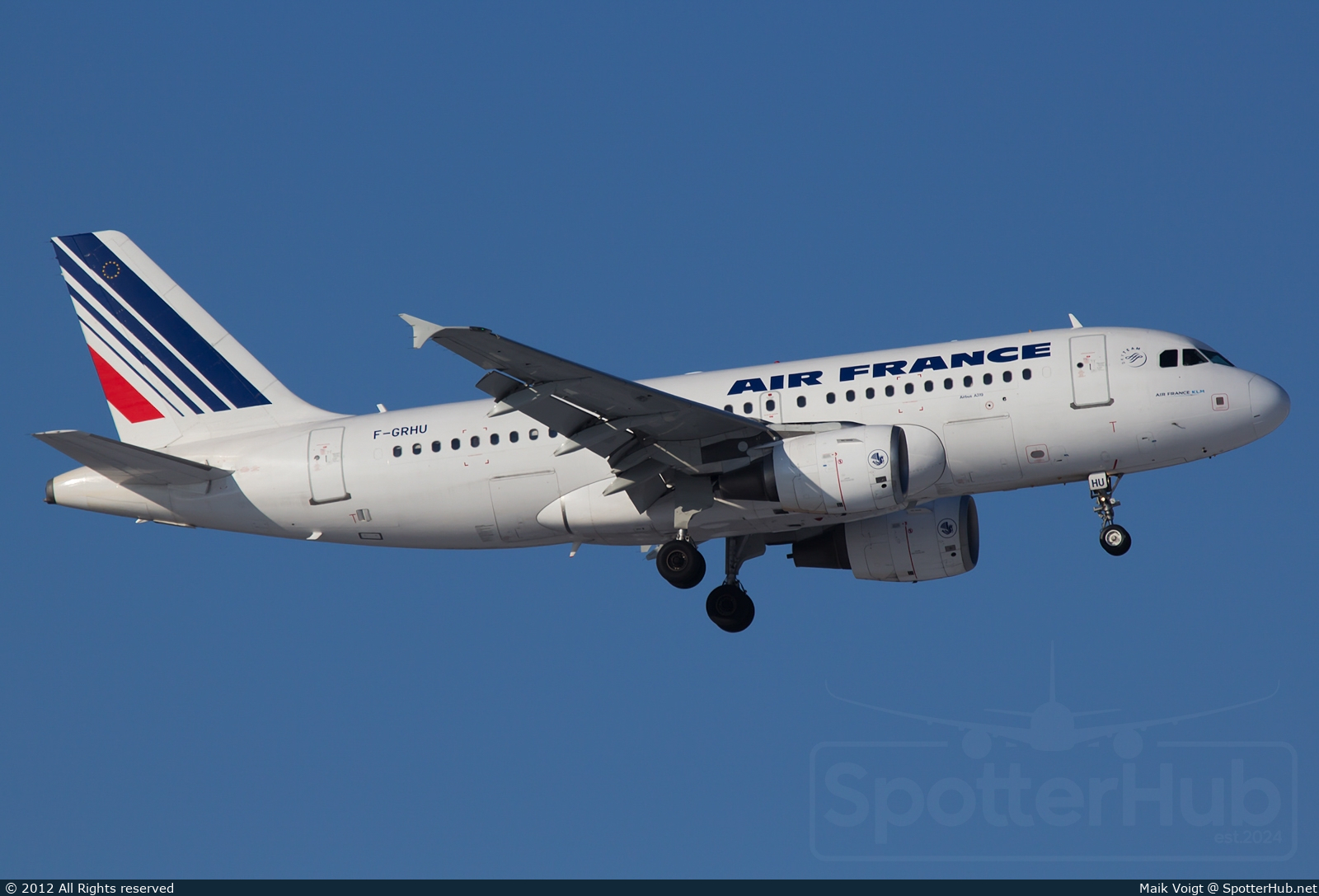 Photo of F-GRHU - Airbus A319-111 operated by Air France