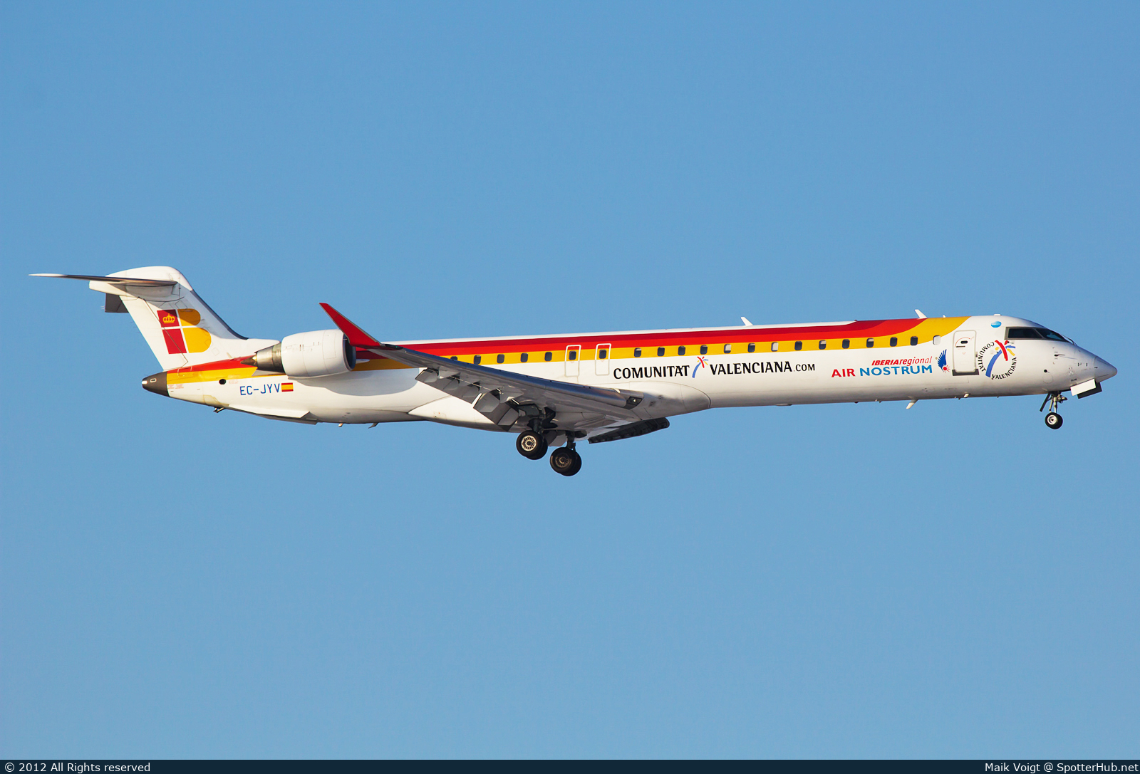 Photo of EC-JYV - Bombardier CRJ-900ER operated by Iberia Regional (opb Air Nostrum)