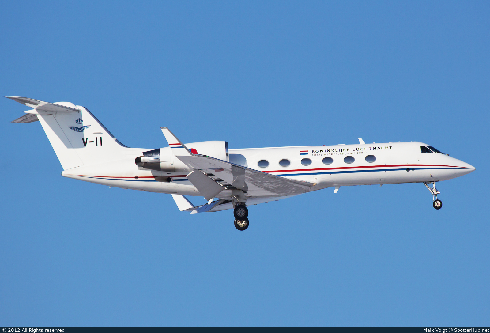 Photo of V-11 - Gulfstream GIV operated by Royal Netherlands Air Force
