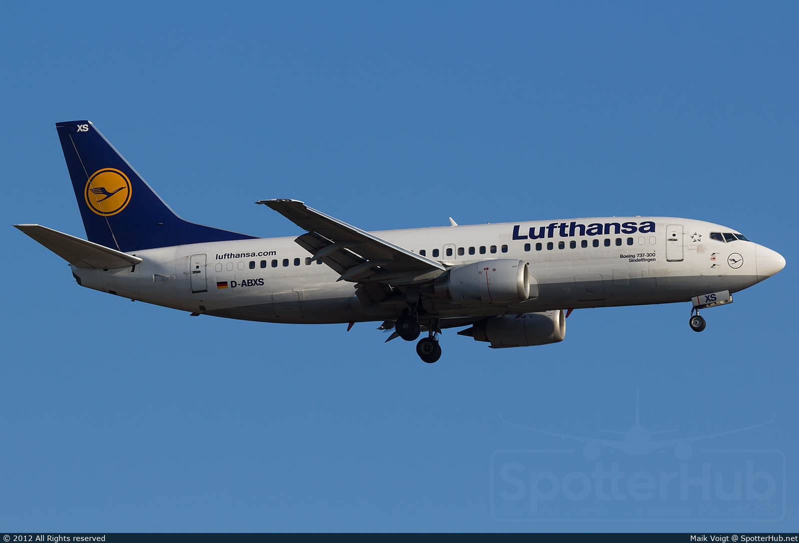 Photo of D-ABXS - Boeing 737-330 operated by Lufthansa