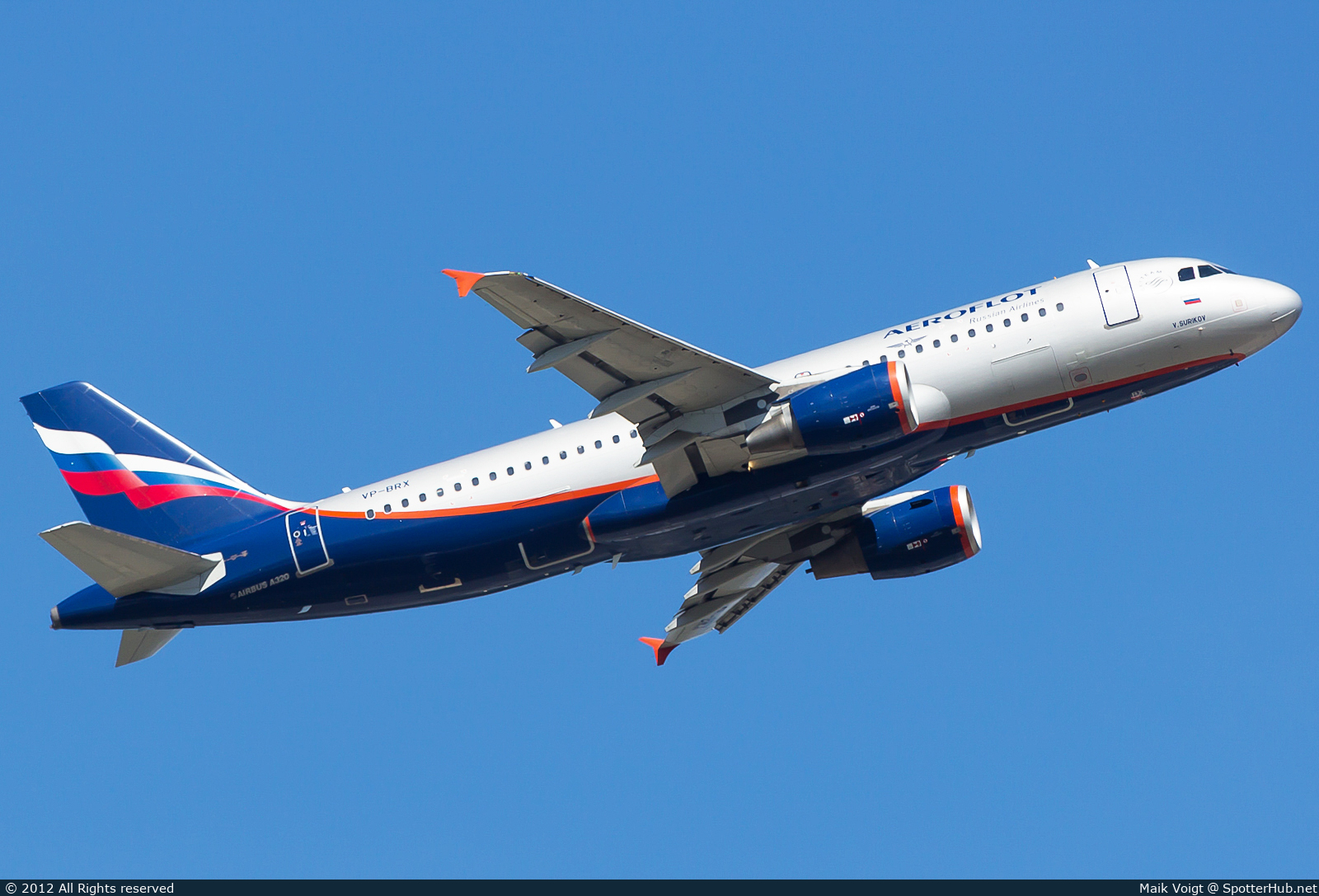 Photo of VP-BRX - Airbus A320-214 operated by Aeroflot