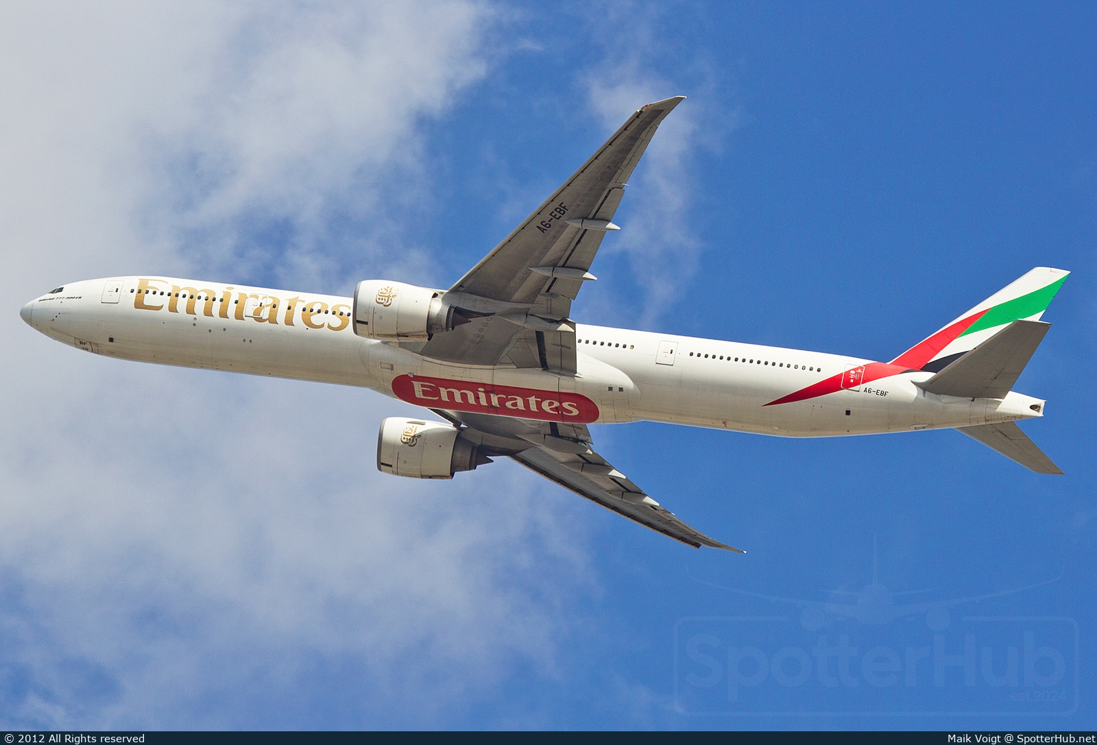 Photo of A6-EBF - Boeing 777-31H(ER) operated by Emirates