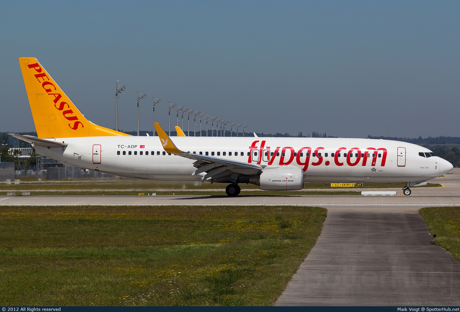 Photo of TC-ADP - Boeing 737-82R operated by Pegasus Airlines