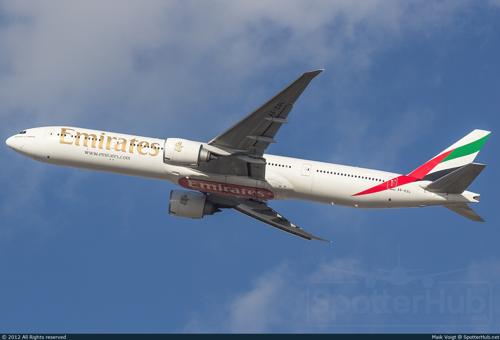 Photo of A6-EGL - Boeing 777-31H(ER) operated by Emirates