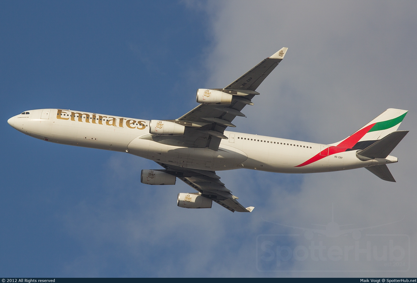 Photo of A6-ERP - Airbus A340-313 operated by Emirates