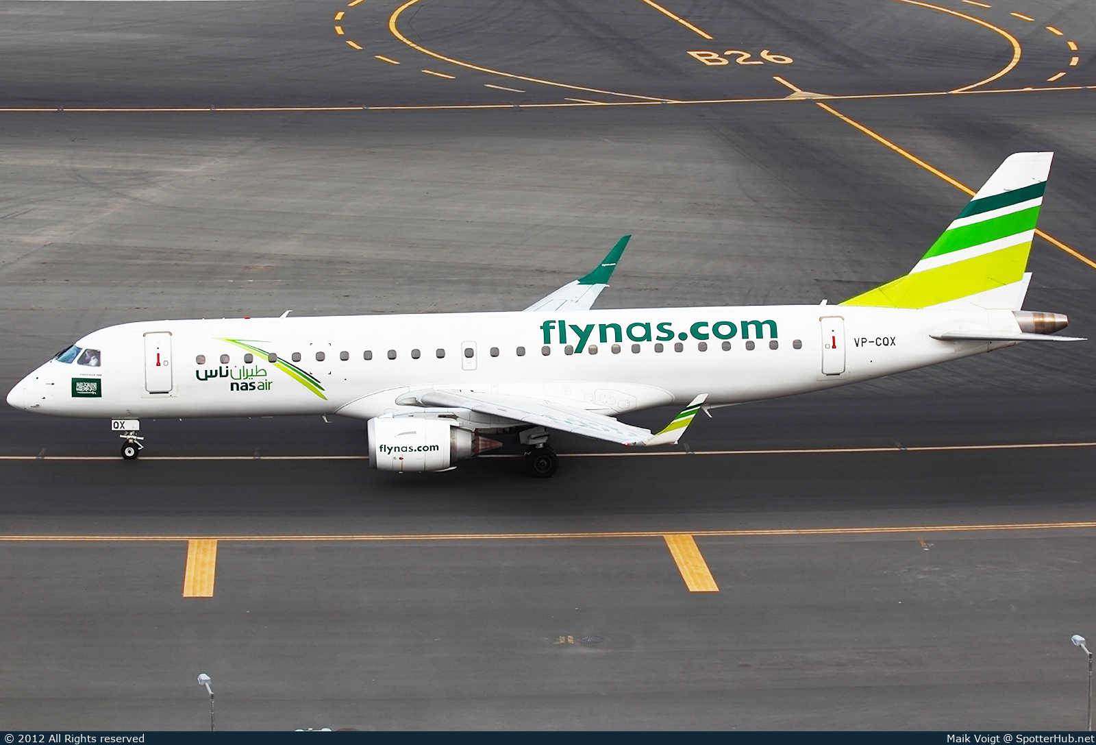 Photo of VP-CQX - Embraer ERJ-190LR operated by Nas Air