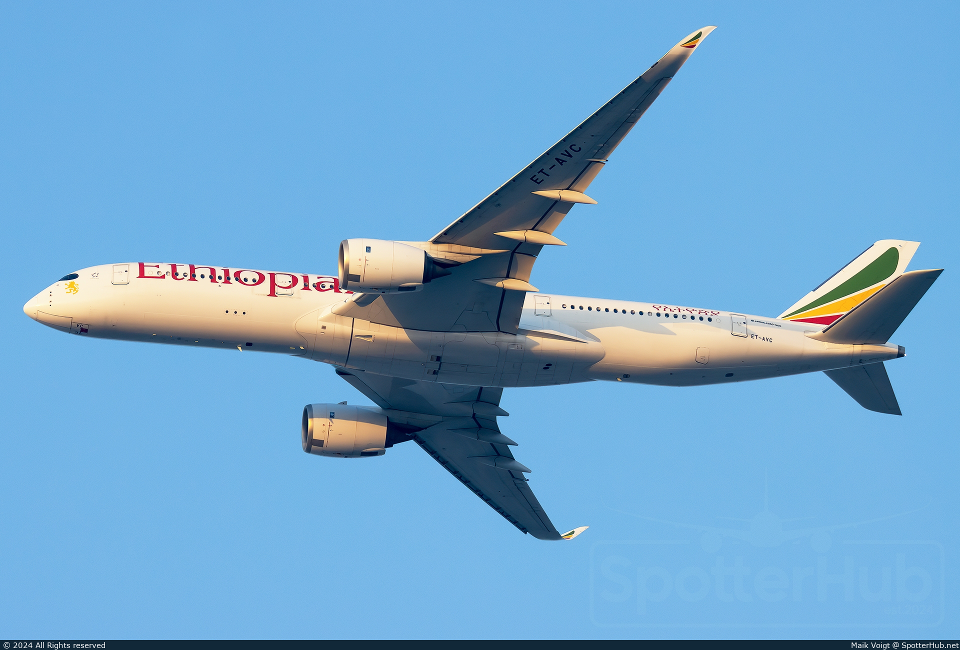 Photo of ET-AVC - Airbus A350-941 operated by Ethiopian Airlines