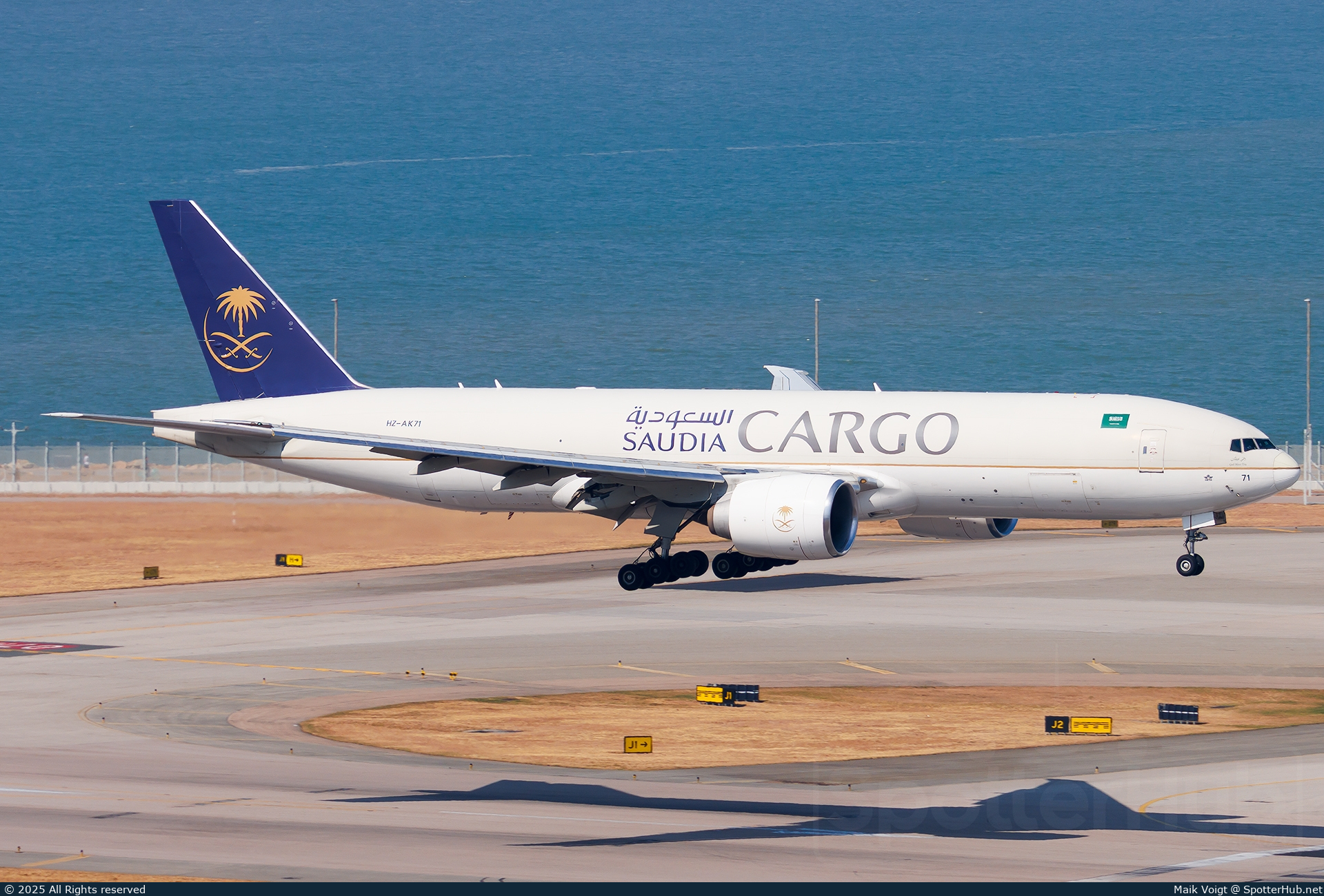Photo of HZ-AK71 - Boeing 777-FFG operated by Saudia Cargo