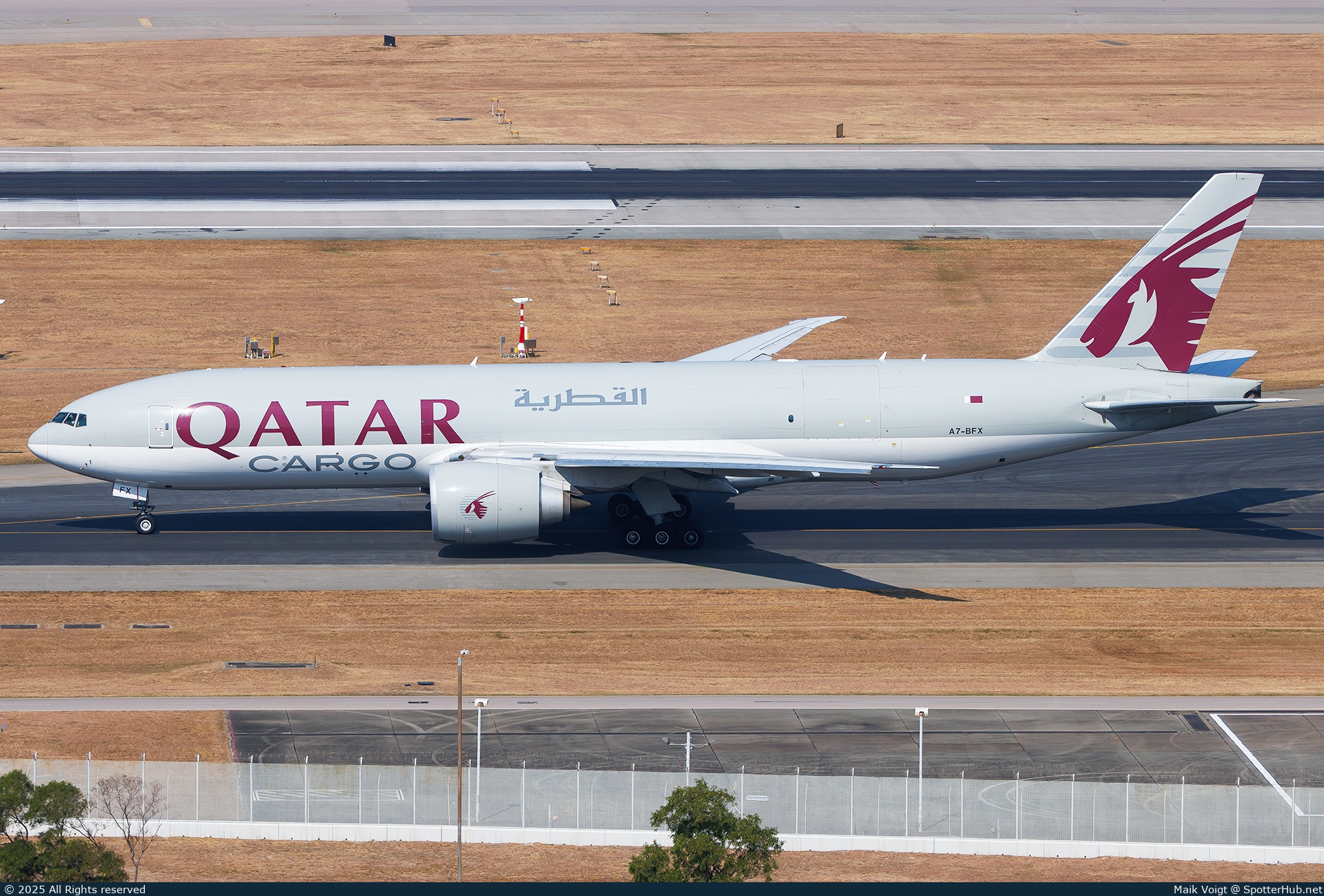 Photo of A7-BFX - Boeing 777-F operated by Qatar Airways Cargo