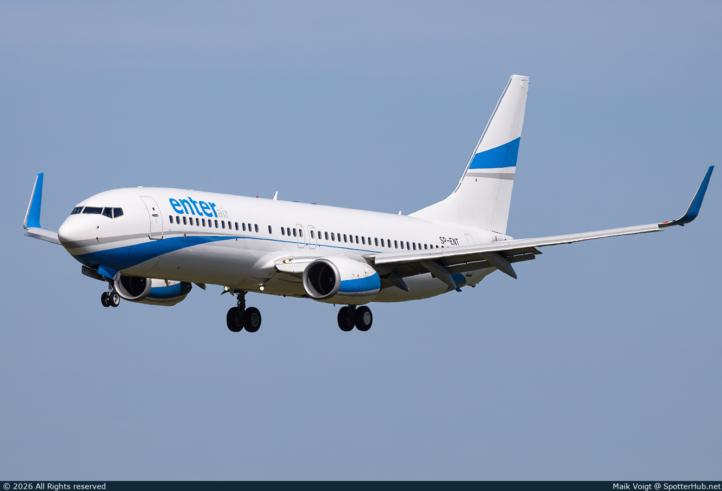 Photo of SP-ENT - Boeing 737-8AS operated by Enter Air