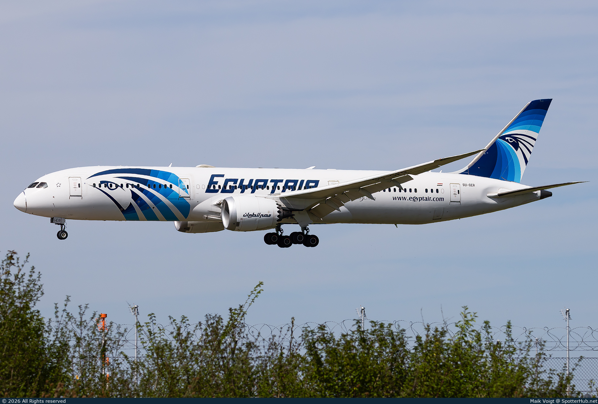 Photo of SU-GER - Boeing 787-9 Dreamliner operated by Egyptair