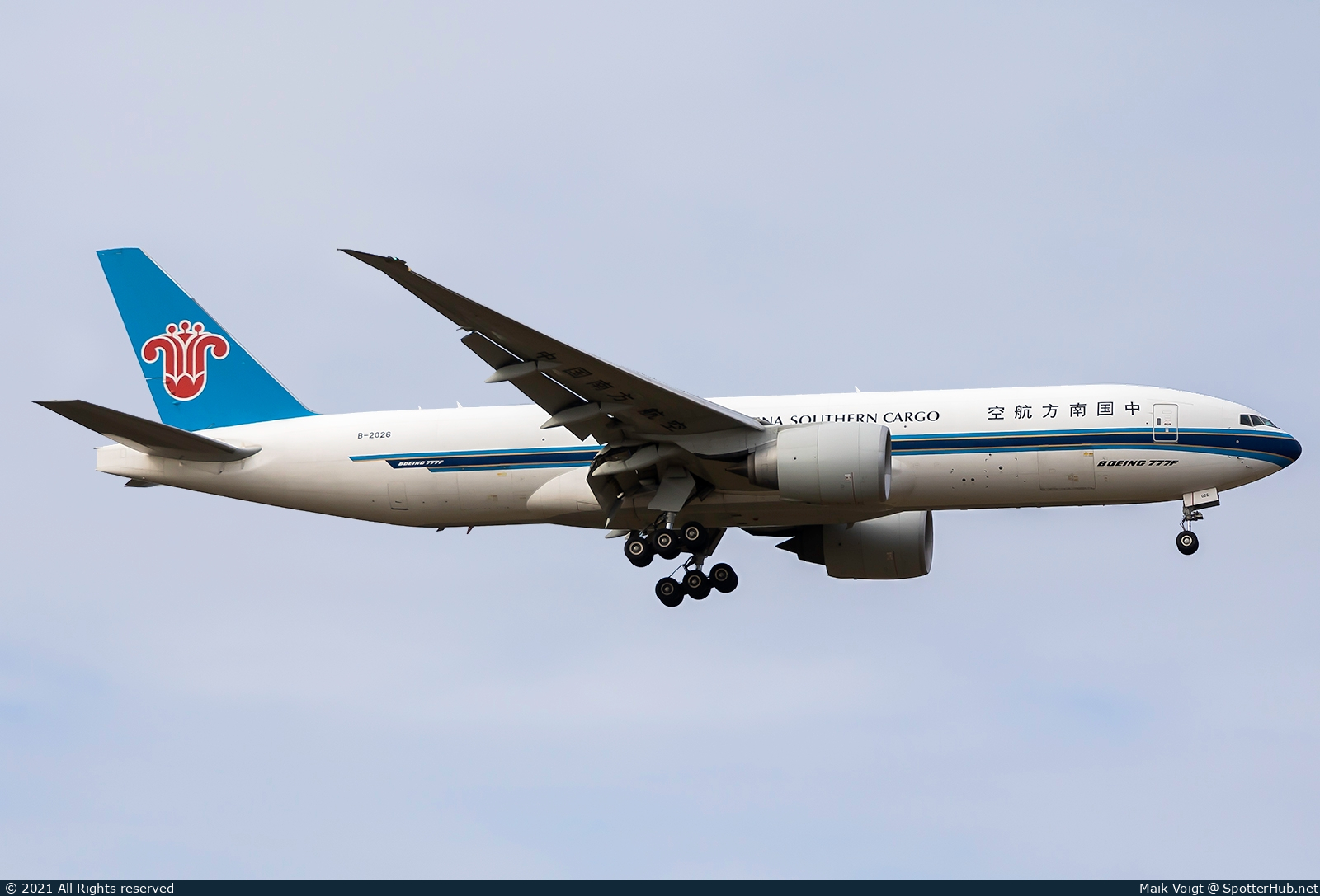 Photo of B-2026 - Boeing 777-F1B operated by China Southern Cargo