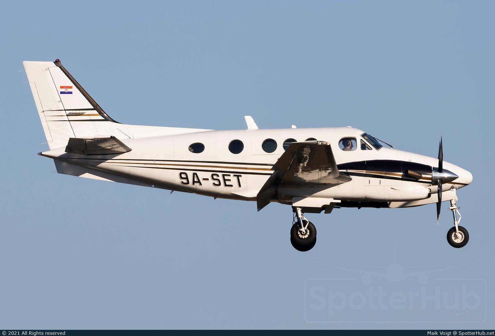 Photo of 9A-SET - Beechcraft C90A King Air operated by Private