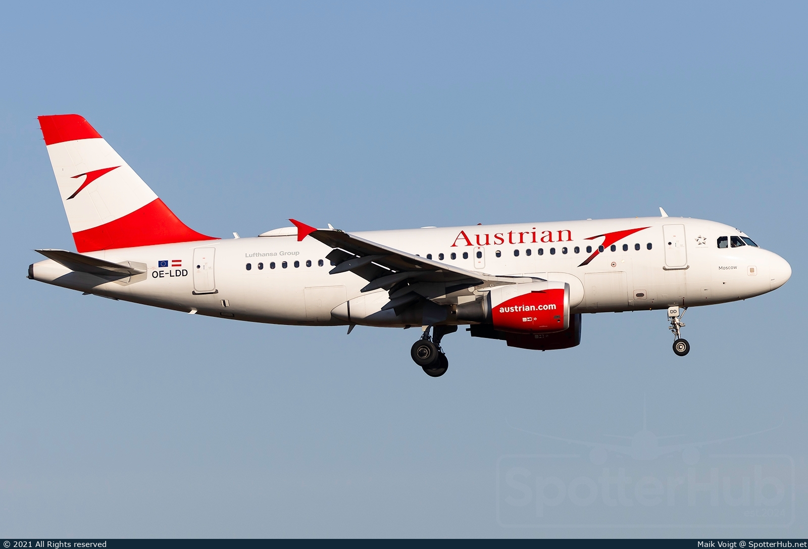 Photo of OE-LDD - Airbus A319-112 operated by Austrian Airlines