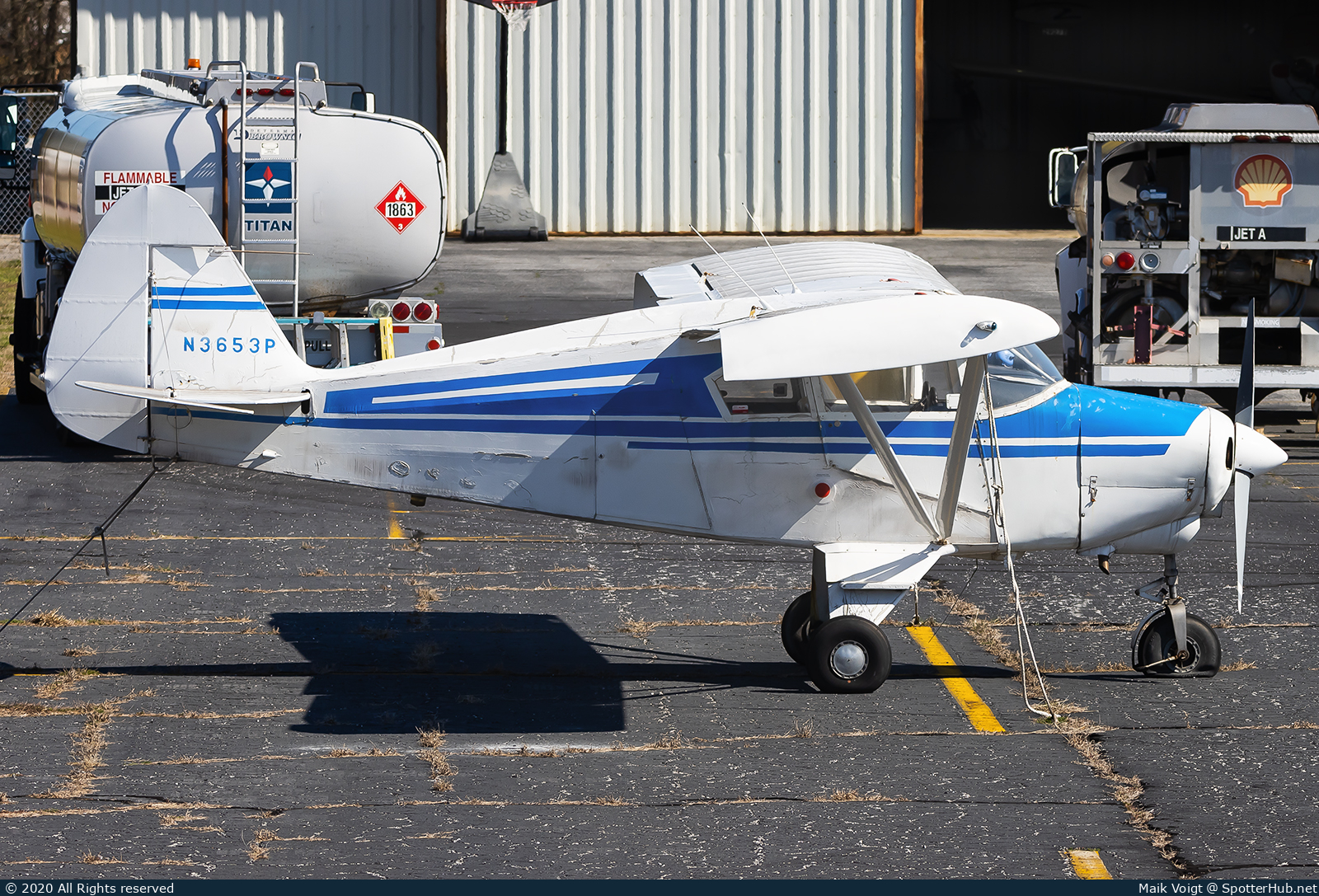 Photo of N3653P - Piper PA-22-150 Tri-Pacer operated by Private