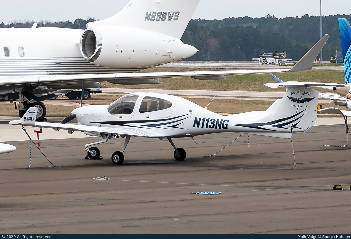 Photo of N113NG - Diamond DA40 NG Diamond Star operated by Blue Line Aviation