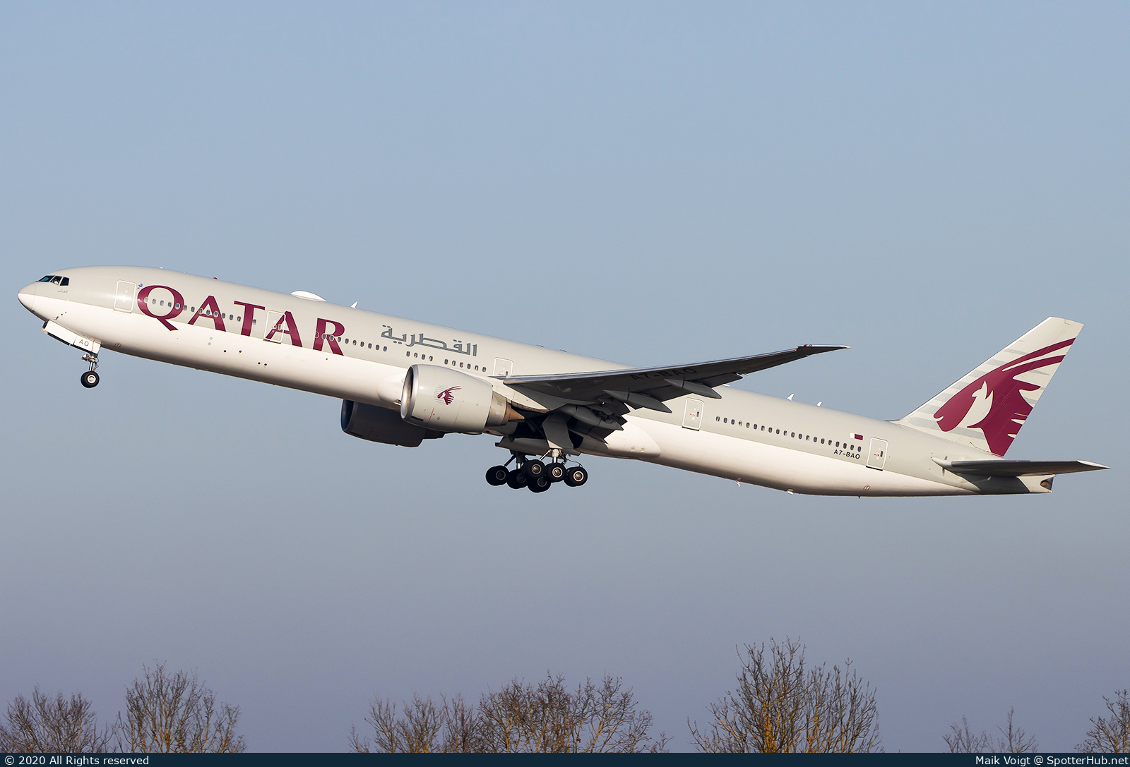 Photo of A7-BAO - Boeing 777-3DZ(ER) operated by Qatar Airways