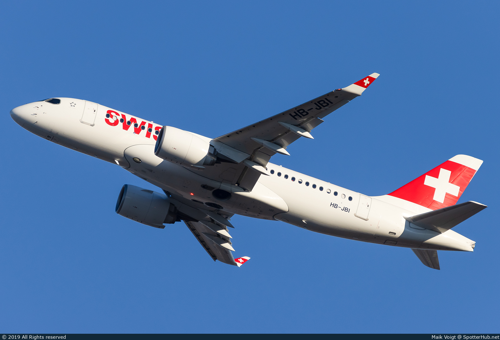 Photo of HB-JBI - Airbus A220-100 operated by Swiss International Air Lines