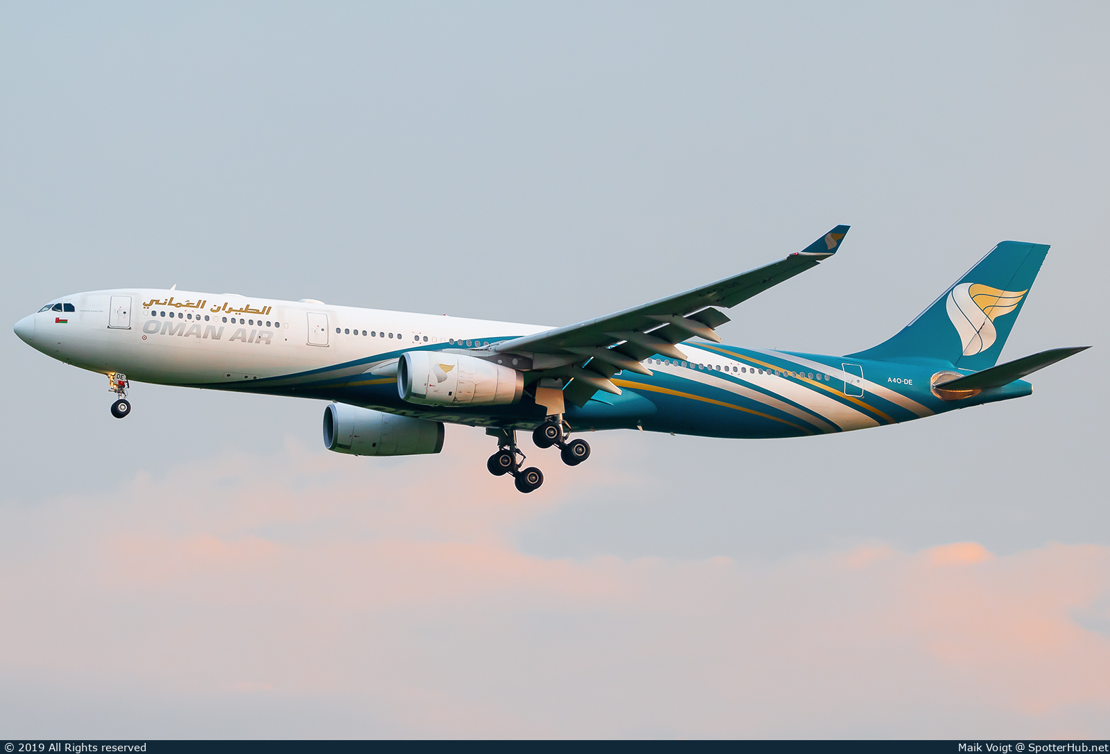 Photo of A4O-DE - Airbus A330-343 operated by Oman Air