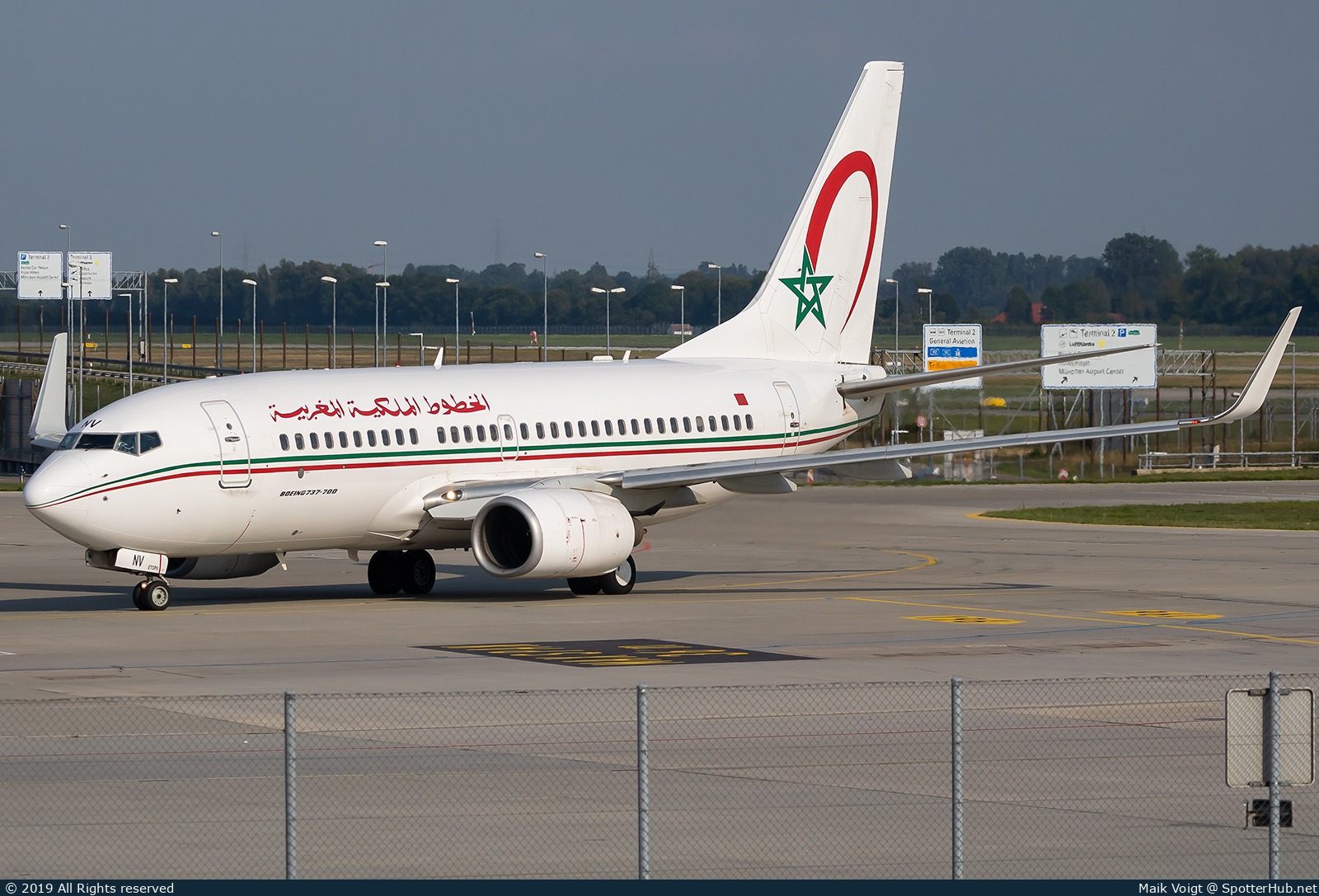 Photo of CN-RNV - Boeing 737-7B6 operated by Royal Air Maroc